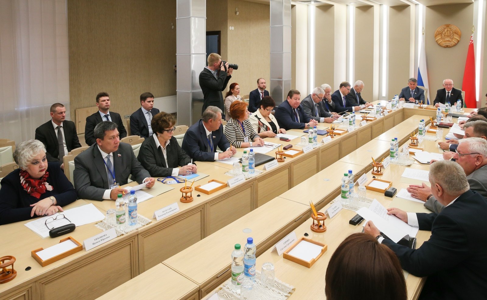 Члены Межпарламентской комиссии Совета Республики Национального собрания РБ и Совета Федерации по межрегиональному сотрудничеству