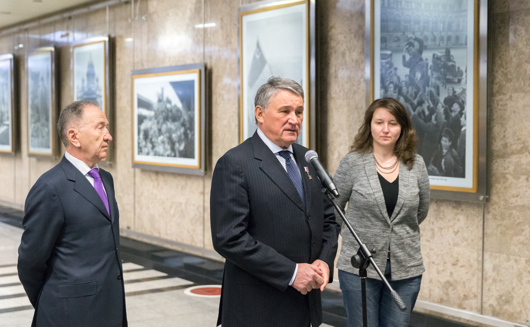Ю. Воробьев. Выставка в метро