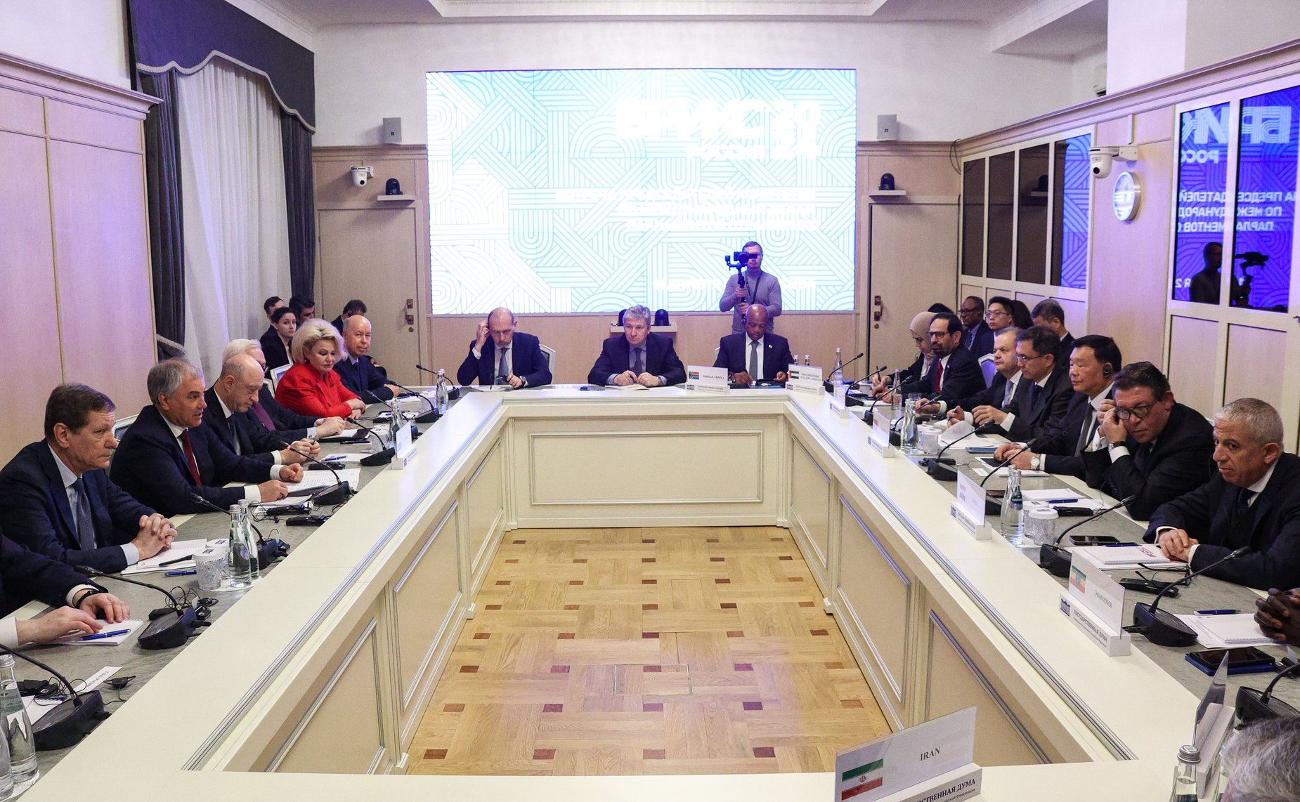 Встреча председателей комитетов по международным делам парламентов (палат парламентов) стран БРИКС с Председателем Государственной Думы Вячеславом Володиным