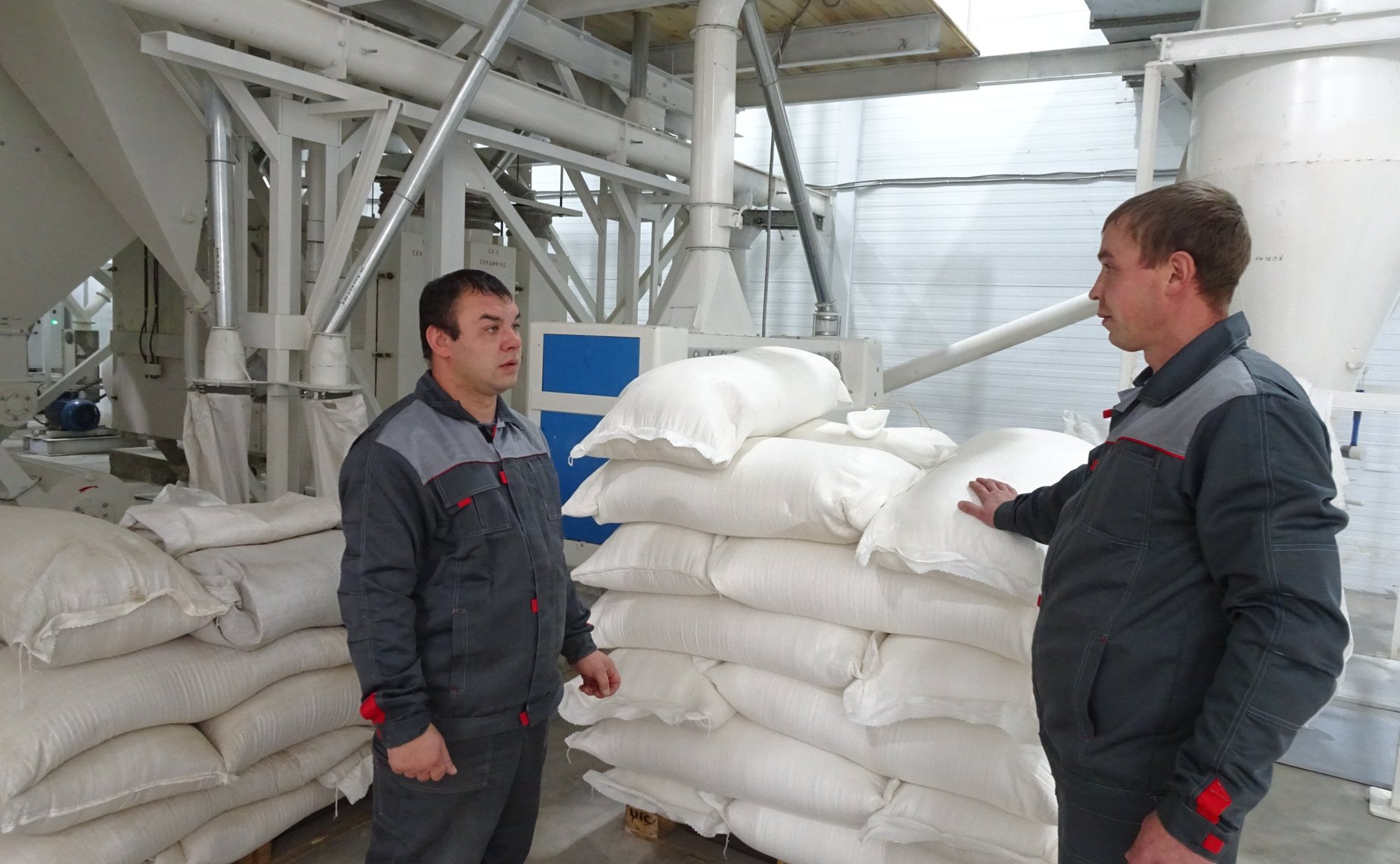 Открытие мукомольного производства в селе Кузнецовка Братского района