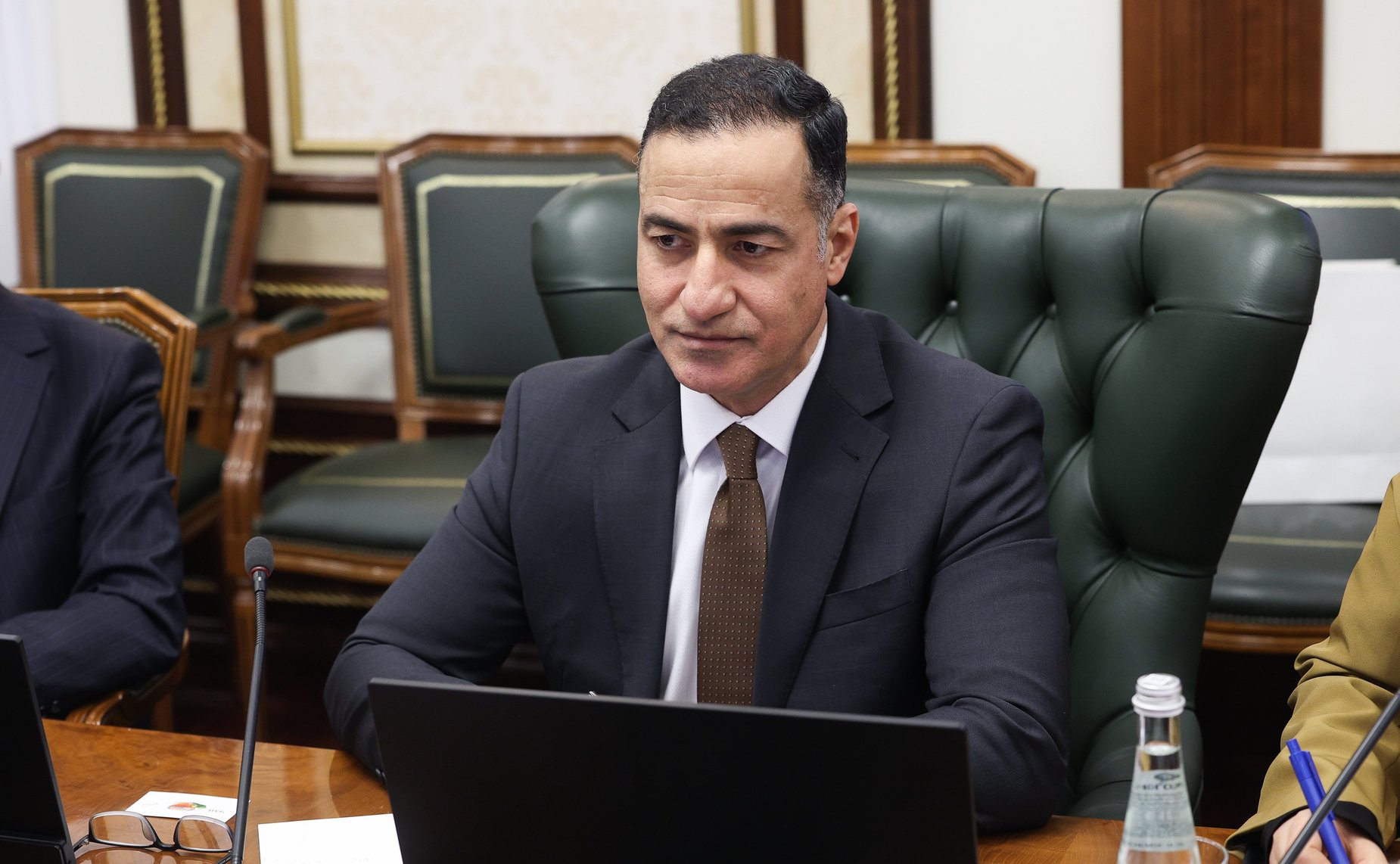 Встреча заместителя Председателя Совета Федерации Инны Святенко с Чрезвычайным и Полномочным Послом Арабской Республики Египет в Российской Федерации Хамди Шаабаном