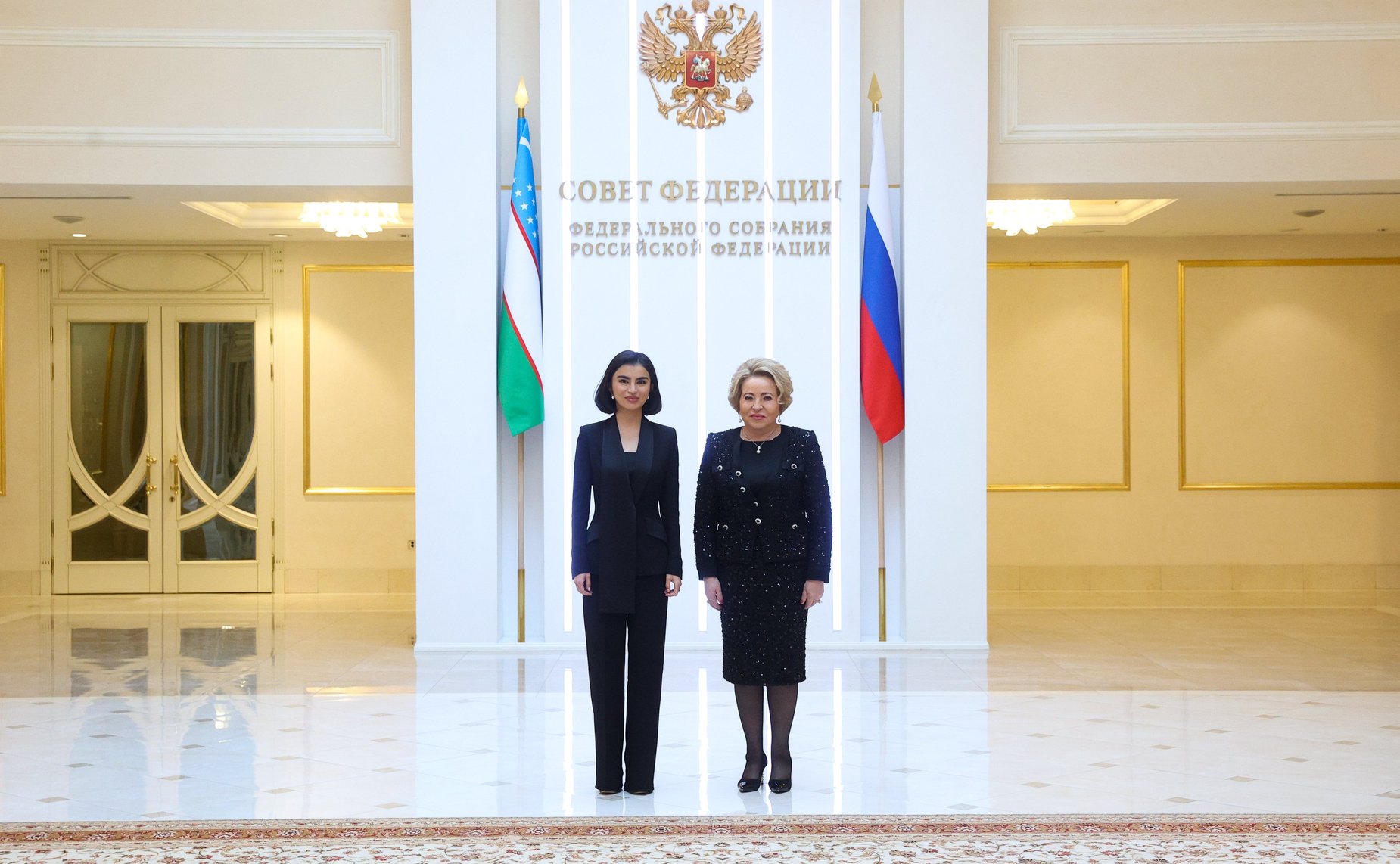 Встреча Председателя Совета Федерации Валентины Матвиенко с Помощником Президента Республики Узбекистан Саидой Мирзиёевой