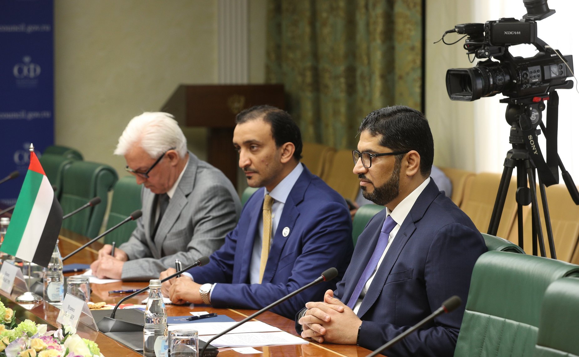 Заместитель Председателя СФ Константин Косачев провел встречу с Чрезвычайным и Полномочным Послом Объединенных Арабских Эмиратов в РФ