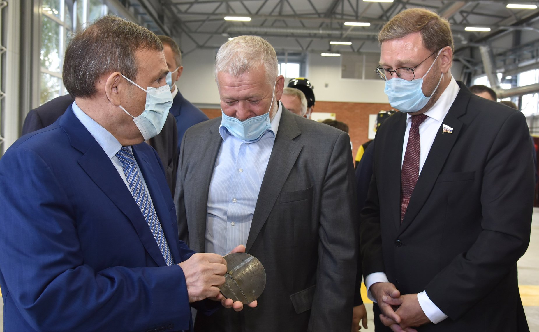 Константин Косачев и глава Республики Марий Эл Александр Евстифеев приняли участие в открытии Центра сварочных технологий