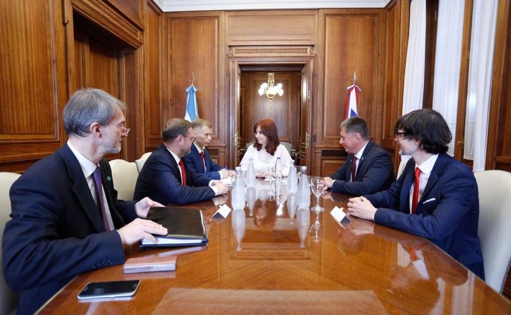 Встреча К. Косачева с вице-президентом и Председателем Сената Национального Конгресса Аргентины Кристиной Фернандес де Киршнер