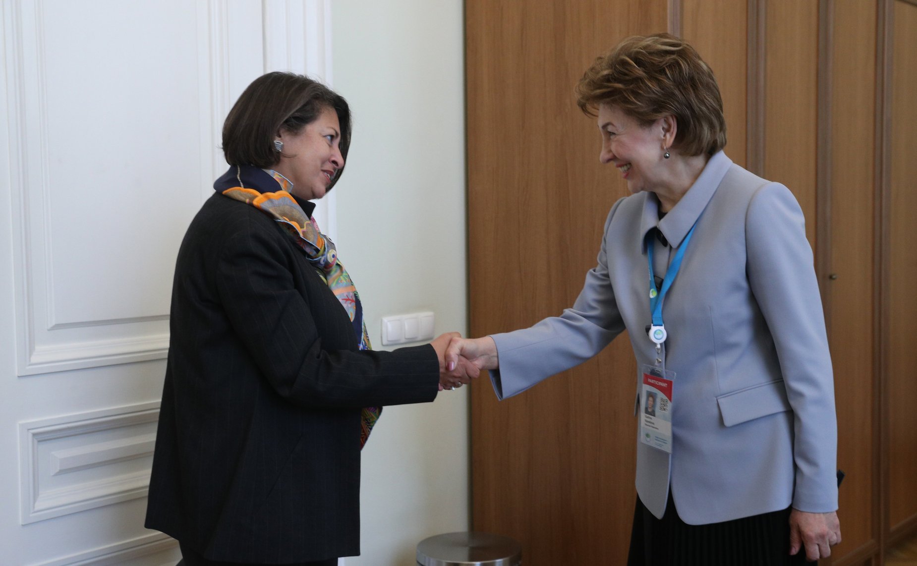 Встреча заместителя Председателя Совета Федерации Галины Кареловой с региональным директором отделения Детского фонда ООН (ЮНИСЕФ) по странам Европы и Центральной Азии Афшан Хан