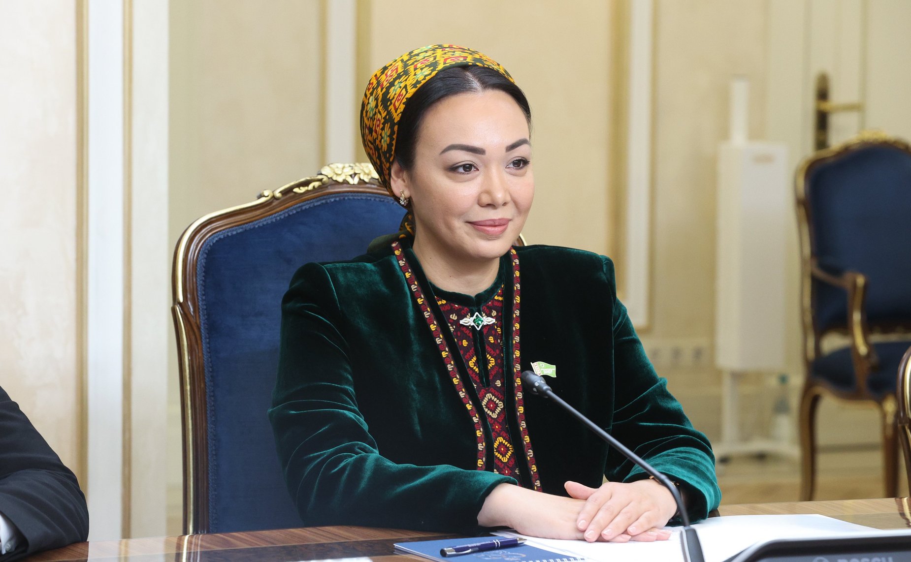 Встреча Председателя Совета Федерации Валентины Матвиенко с Председателем Меджлиса Туркменистана Дуньягозель Гулмановой