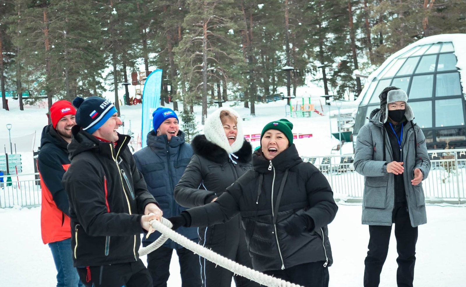 Татьяна Гигель приняла участие в молодежном фестивале зимних забав «SNOWFEST» в Майминском районе республики