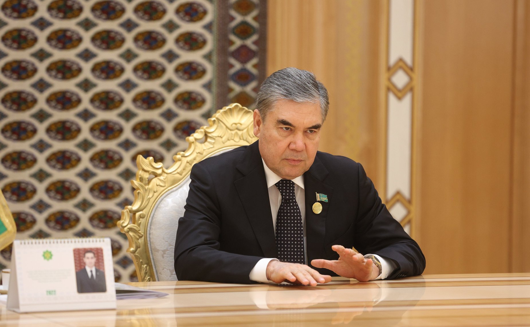 Встреча Председателя Совета Федерации Валентины Матвиенко с Председателем Халк Маслахаты Милли Генгеша Туркменистана Гурбангулы Бердымухамедовы