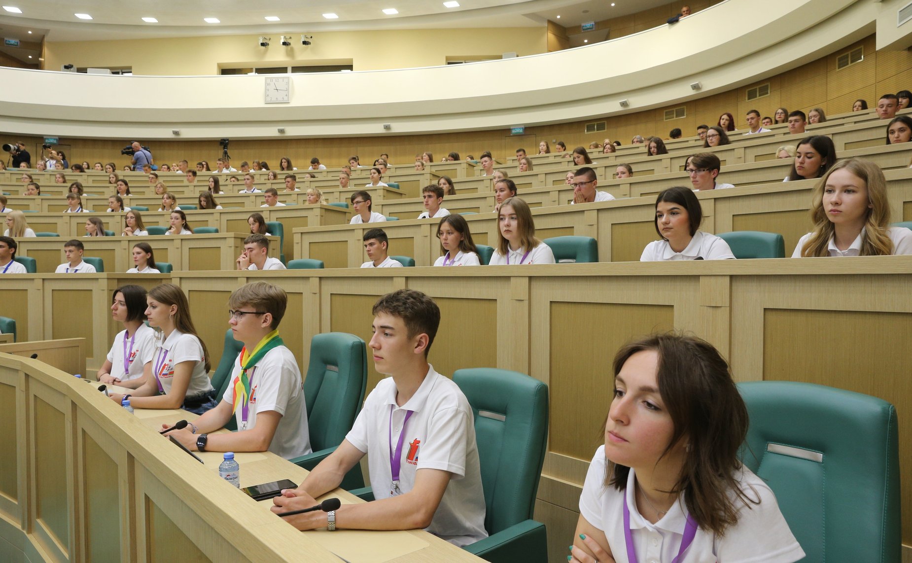Встреча Председателя СФ Валентины Матвиенко с участниками российско-белорусского военно-патриотического проекта «Поезд Памяти»