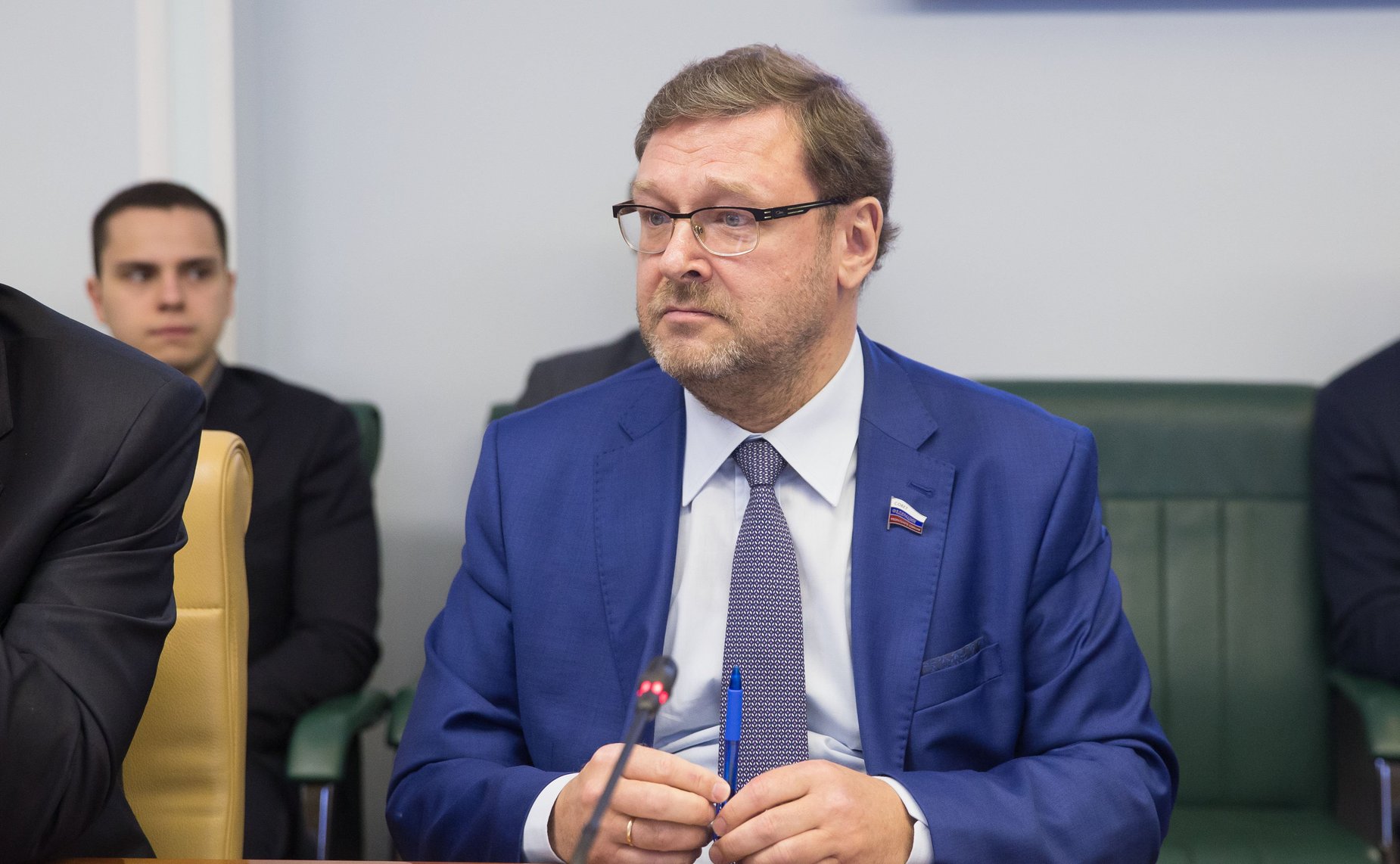 Встреча К. Косачева с делегацией Комиссии по обороне Швеции во главе с председателем Бьерном фон Сюдовым