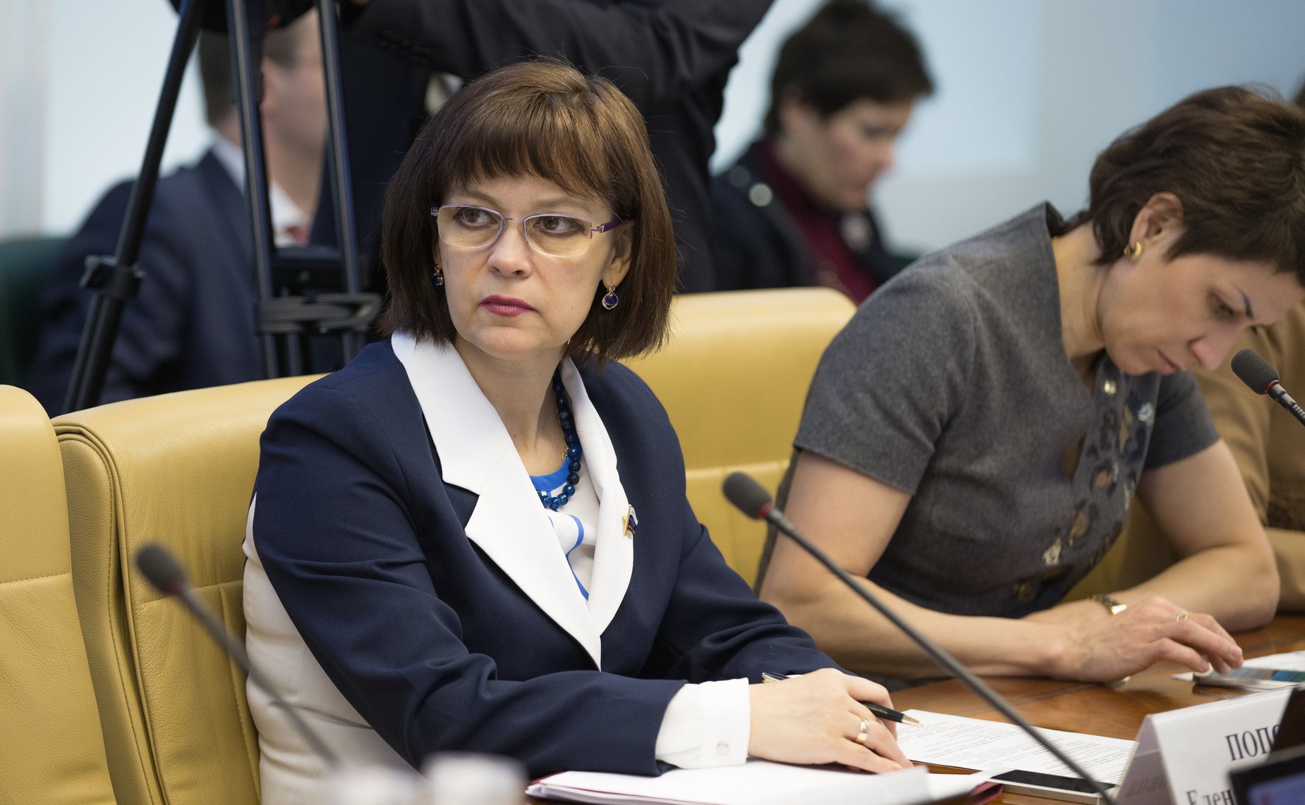 Е. Попова на расширенном заседании Комитета Совета Федерации по социальной политике с участием представителей государственной власти Челябинской области