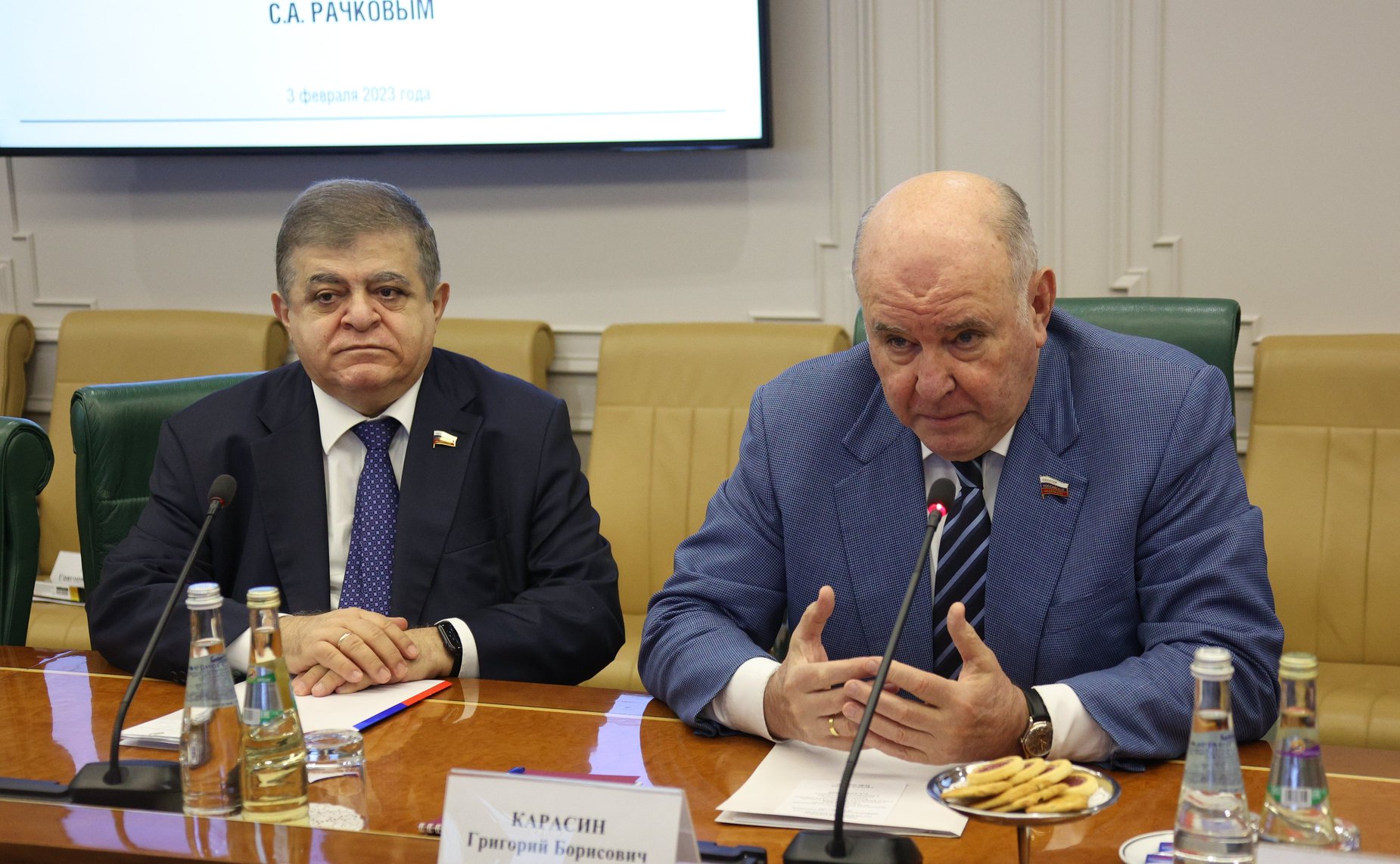 Встреча председателя Комитета СФ по международным делам Григория Карасина с председателем Постоянной комиссии Совета Республики Национального собрания Республики Беларусь по международным делам и национальной безопасности