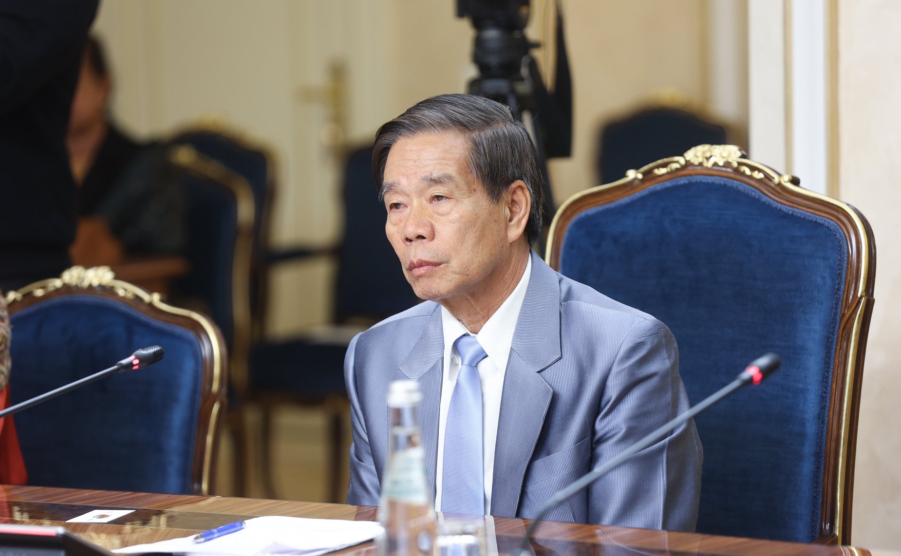 Встреча Николая Журавлева с членом Политбюро Народно-революционной партии Лаоса, Председателем Центрального комитета Лаосского фронта национального развития