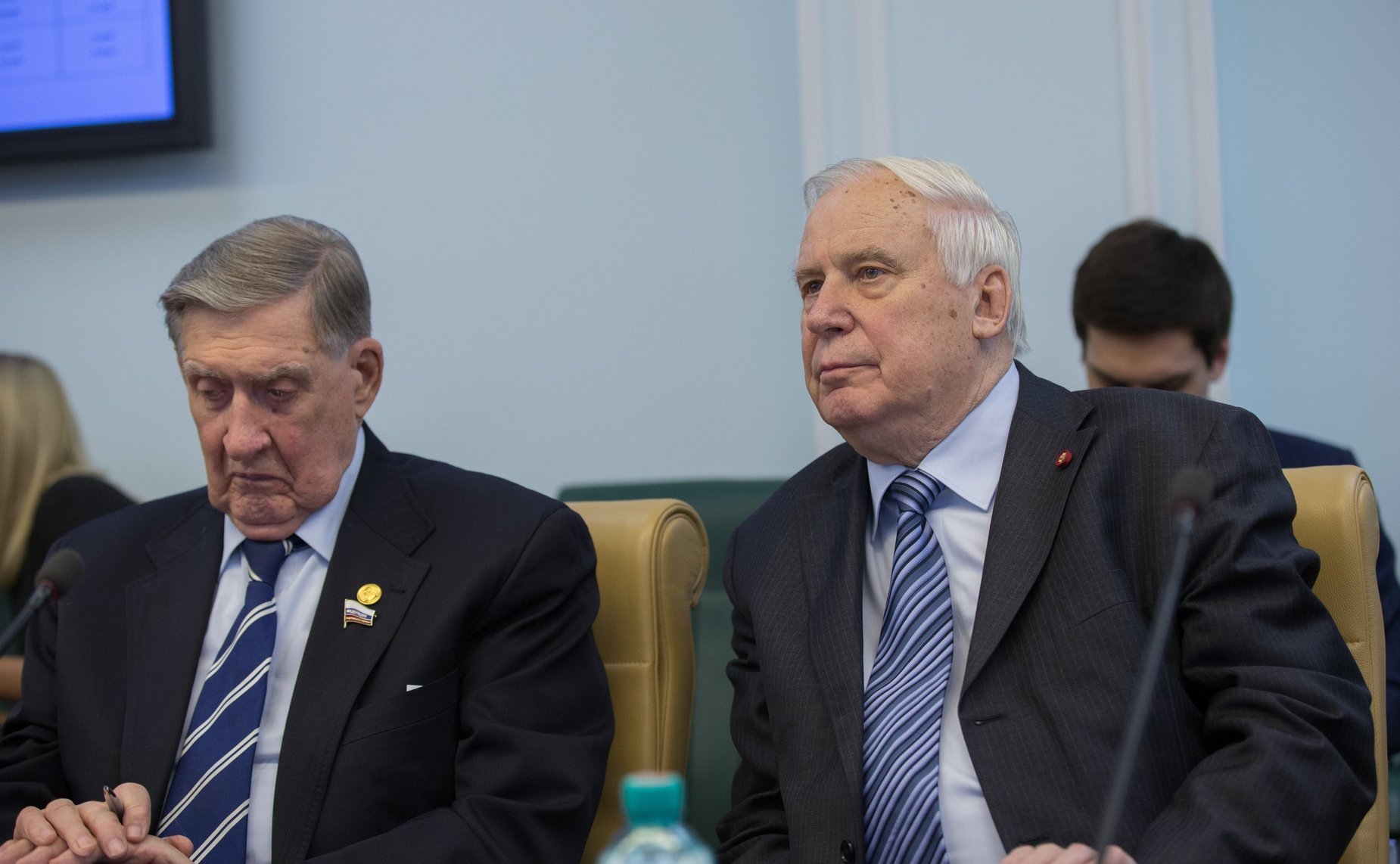 Рыжков и Долгих. Заседание Временной комиссии СФ по мониторингу экономического развития