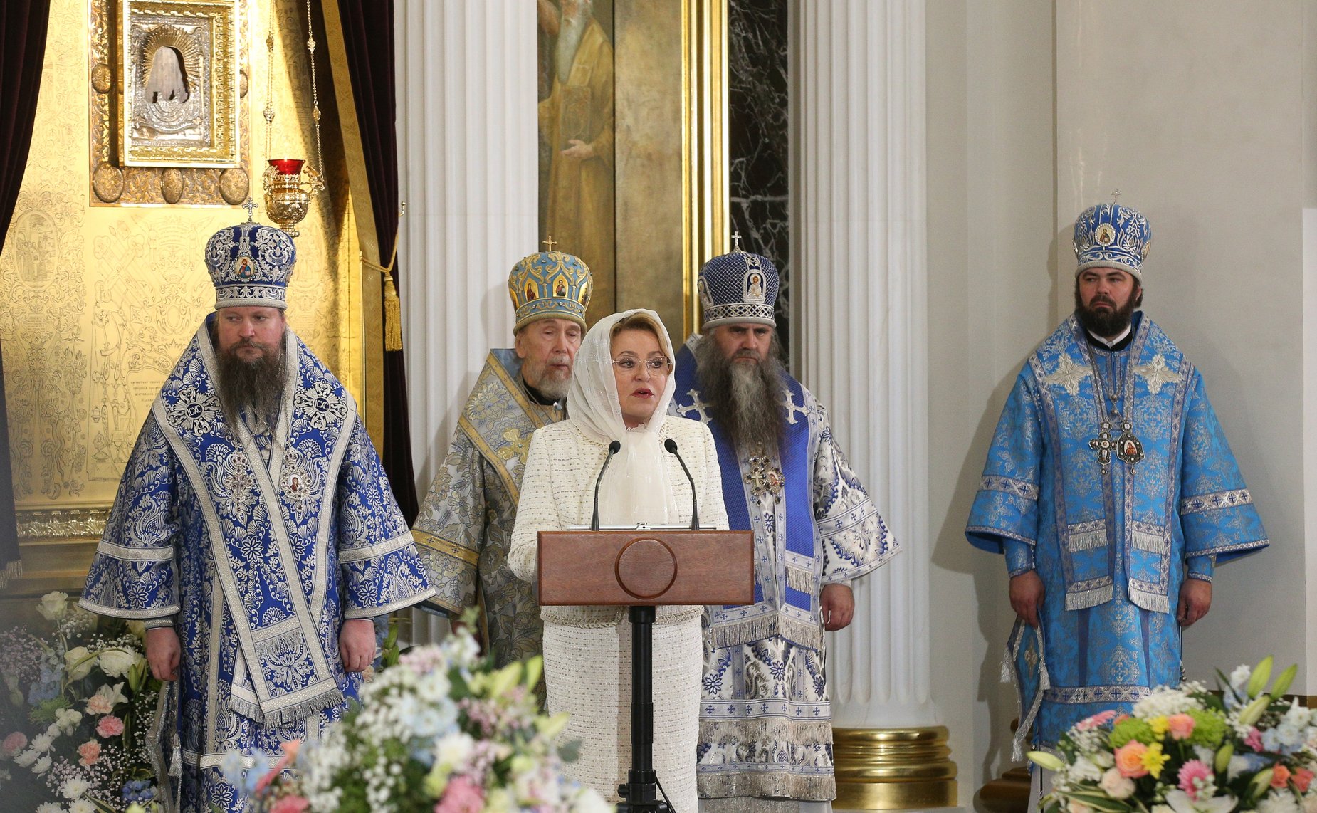 Председатель Совета Федерации Валентина Матвиенко приняла участие в торжественных мероприятиях по случаю освящения собора Казанской иконы Божией Матери Богородицкого монастыря