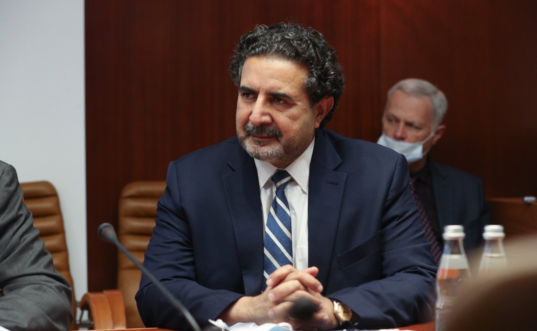 Встреча председателя Комитета СФ по международным делам Григория Карасина с лидером фракции «Движение за справедливость» в Сенате Исламской Республики Пакистан