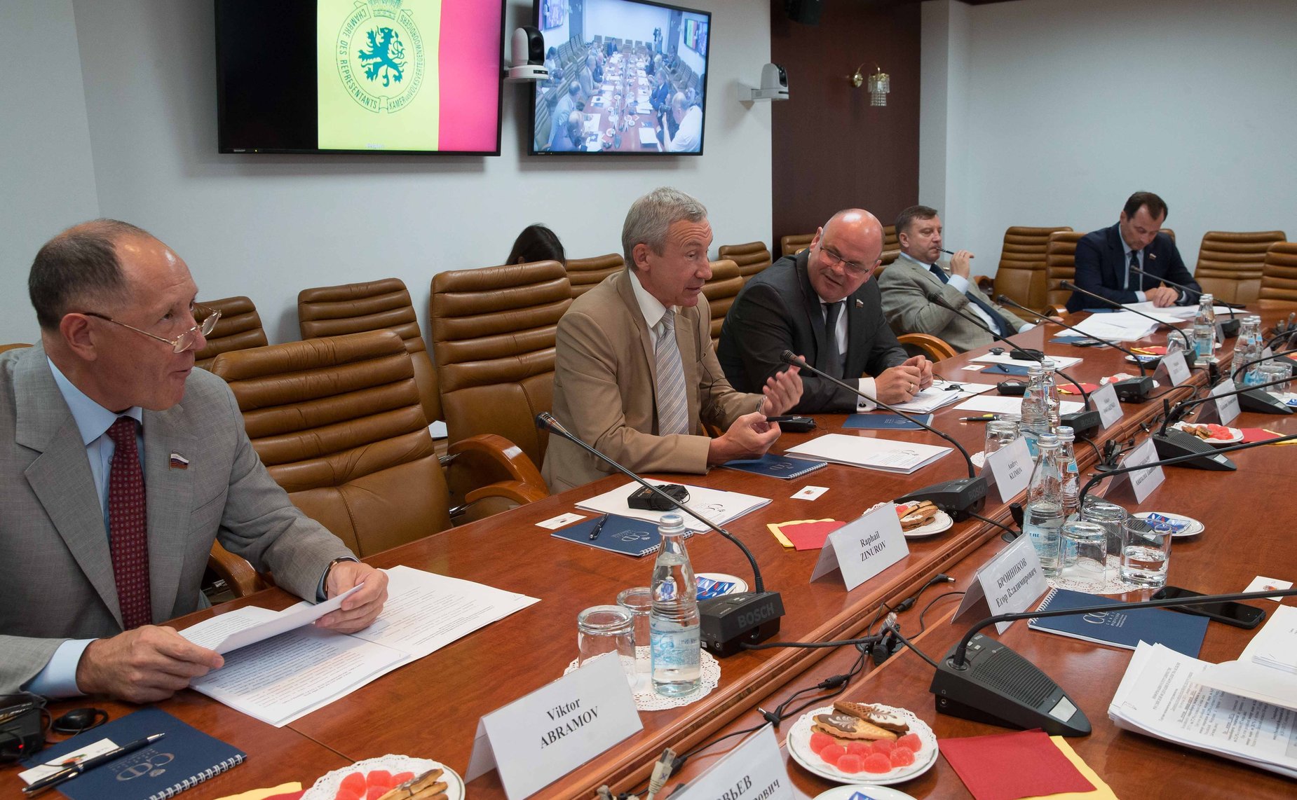 Видеоконференция между членами группы по сотрудничеству Совета Федерации и Сената Федерального парламента Королевства Бельгия