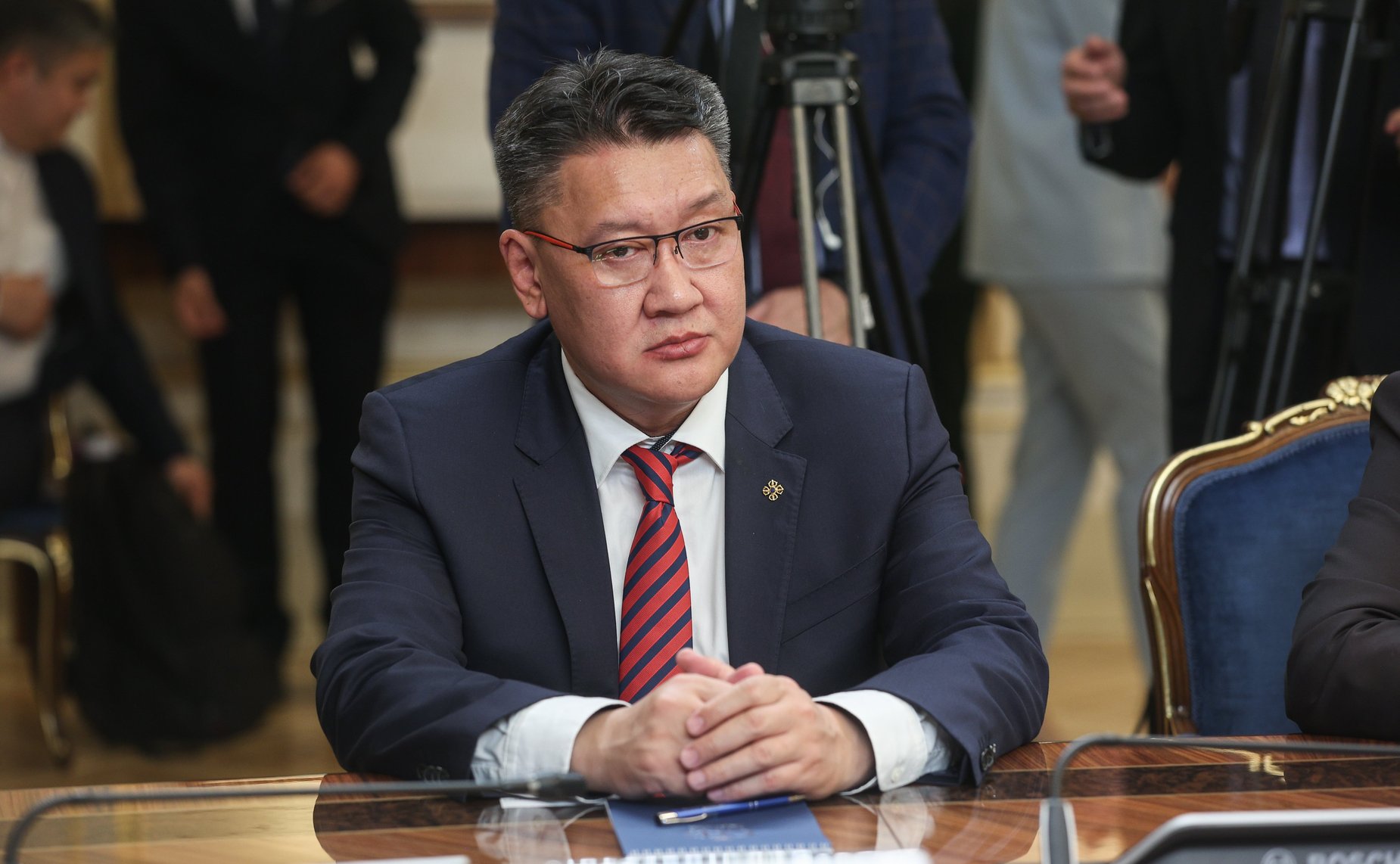 Валентина Матвиенко провела встречу с Председателем Великого Государственного Хурала Монголии Гомбожавыном Занданшатаром