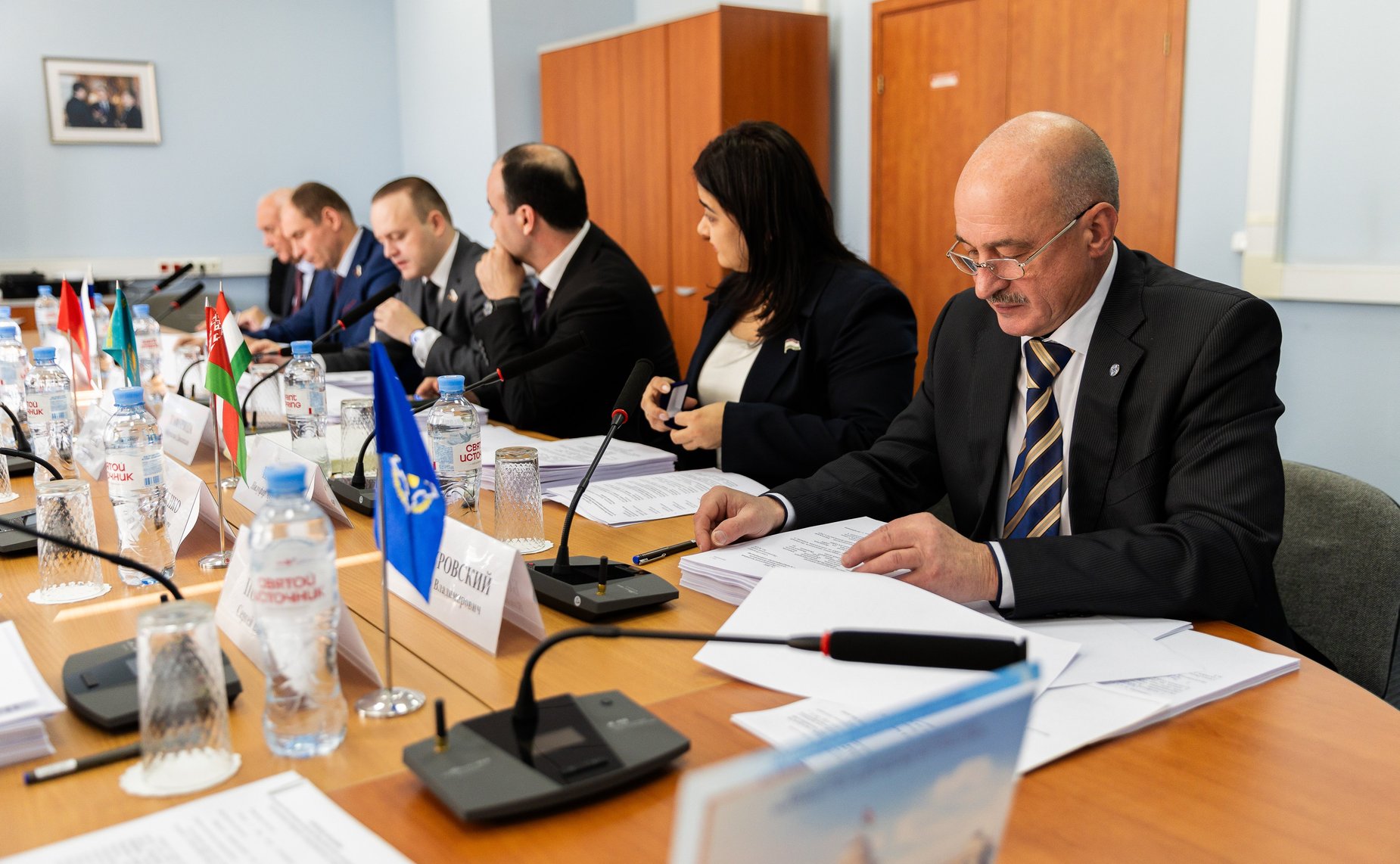 Участие сенаторов Российской Федерации в заседании Постоянной комиссии ПА ОДКБ по политическим вопросам и международному сотрудничеству