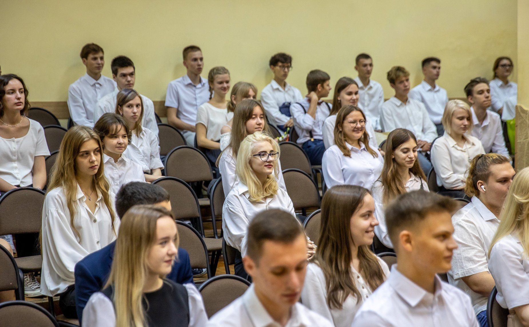 В День знаний Андрей Яцкин провел «открытый урок» в средней общеобразовательной школе № 37 для учащихся 11-х классов