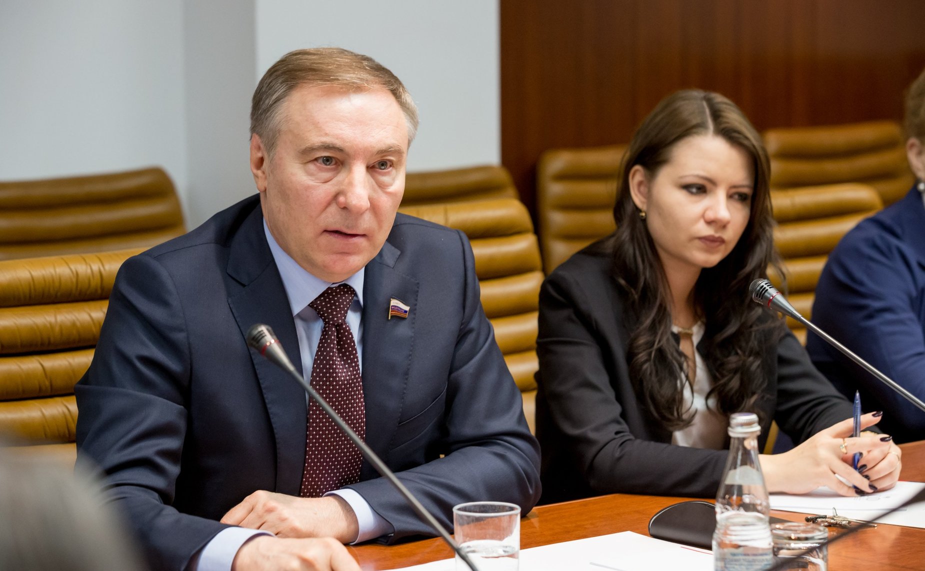 Встреча А. Варфоломеева и В. Мархаева с делегацией Республики Бурятия