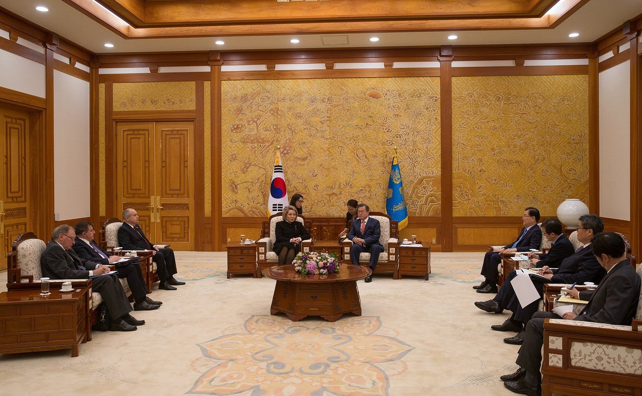 Встреча В. Матвиенко с президентом Южной Кореи