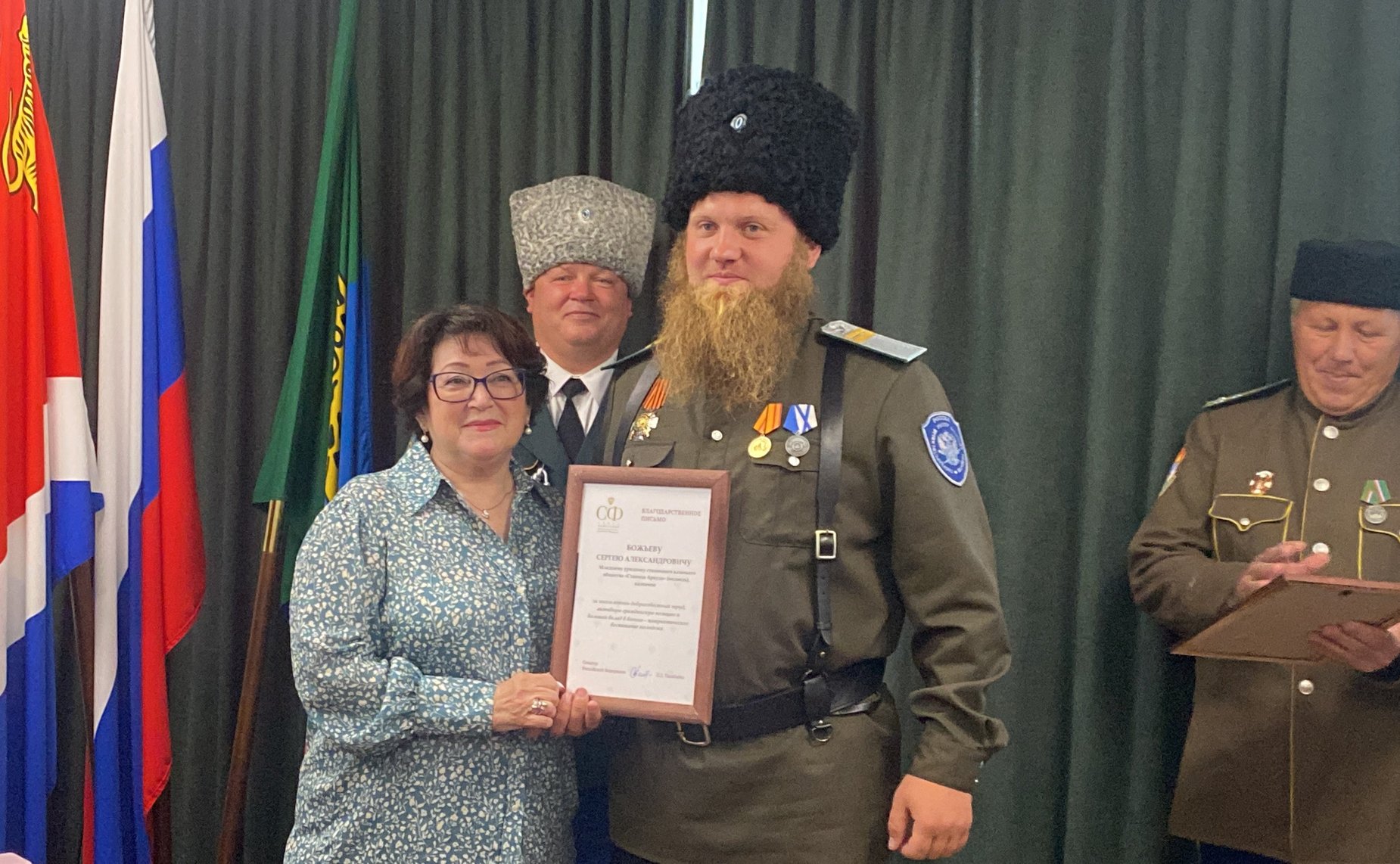 Людмила Талабаева встретилась с казаками станичного казачьего общества «Станица Аркуда» в Приморском крае