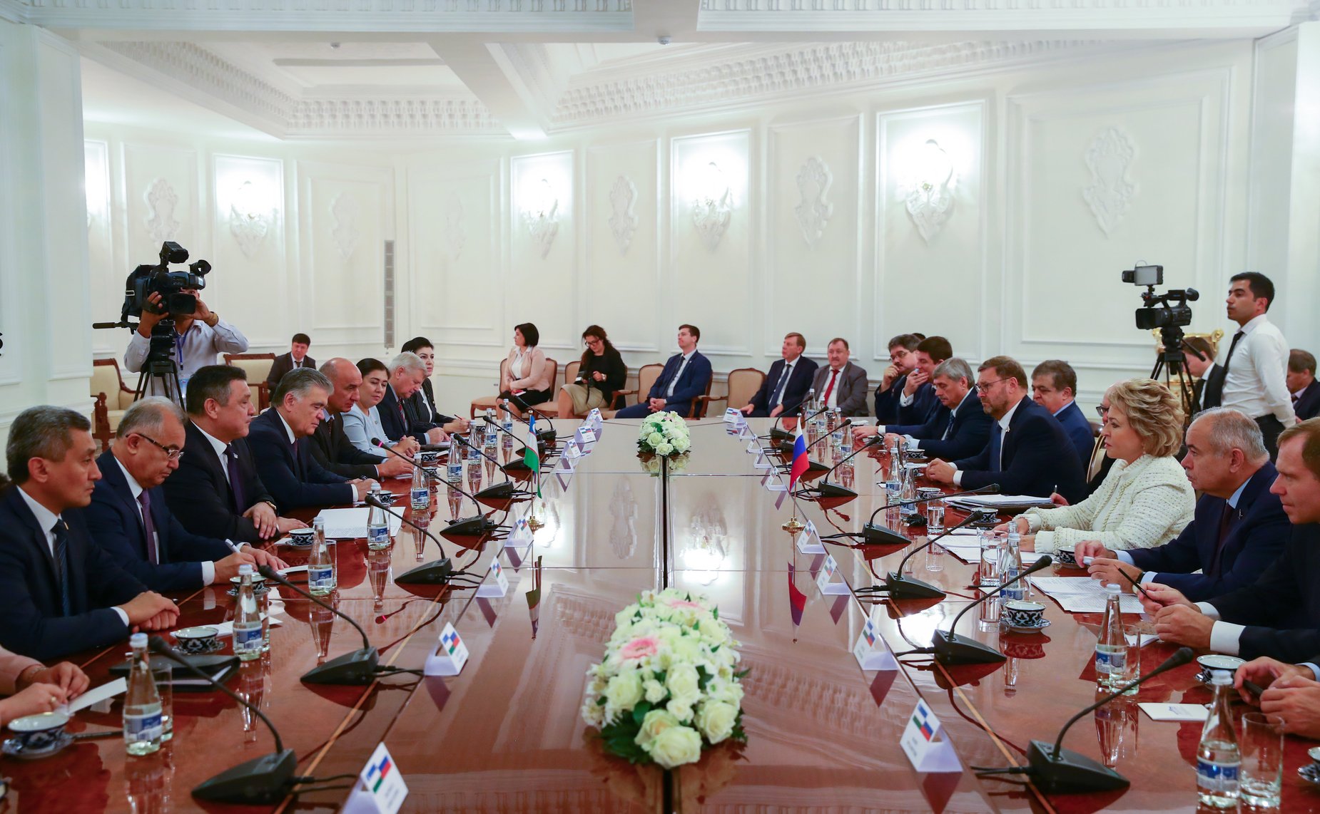 Встреча делегации СФ со Спикером Законодательной палаты Олий Мажлиса Узбекистана Н. Исмоиловым