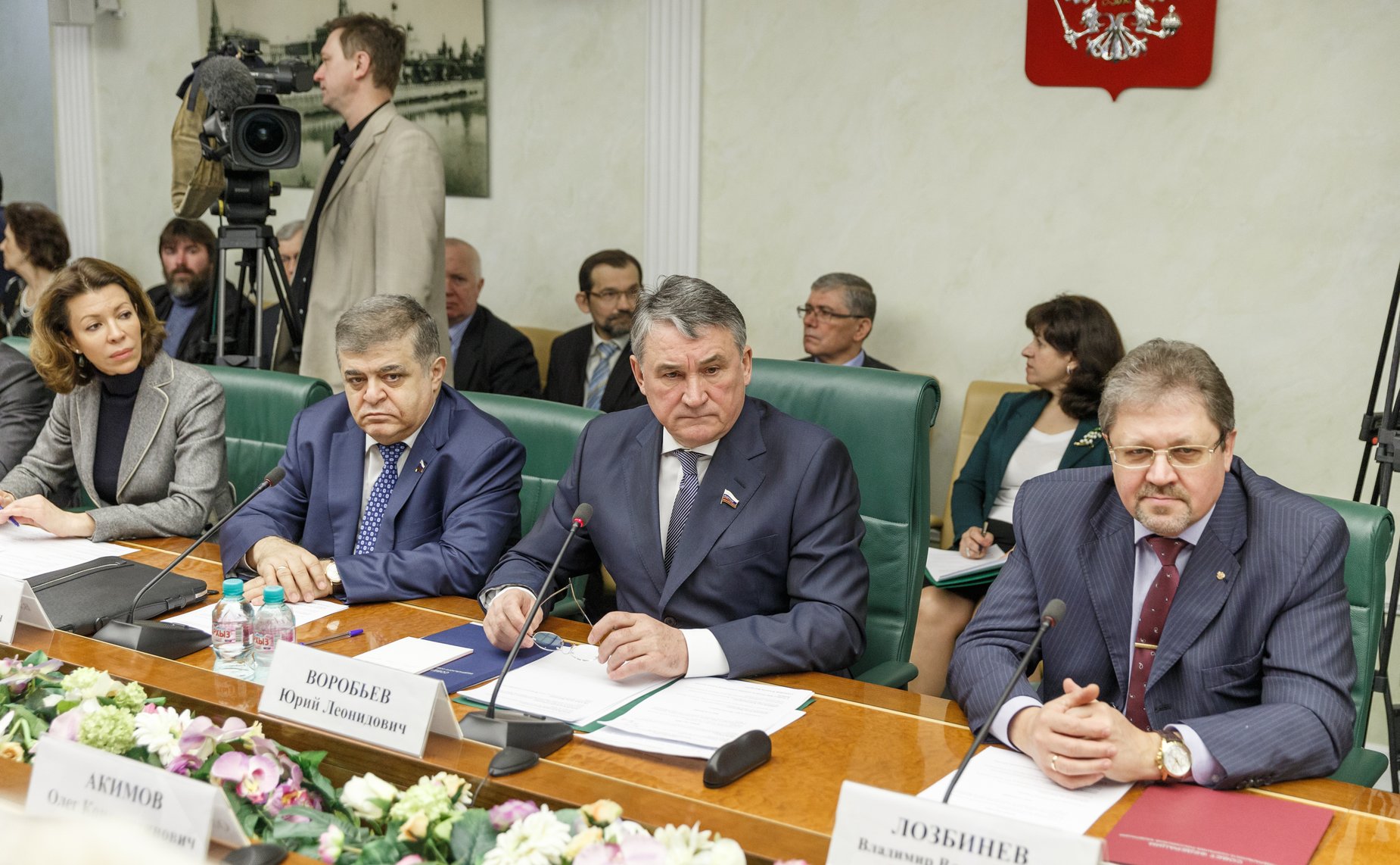 Ю. Воробьев Заседание Комитета общественной поддержки жителей Юго-Востока Украины