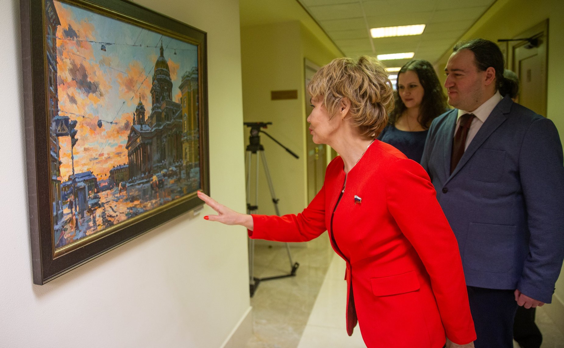 Открытие выставки живописи Павла Еськова «Путь к храму» в Совете Федерации