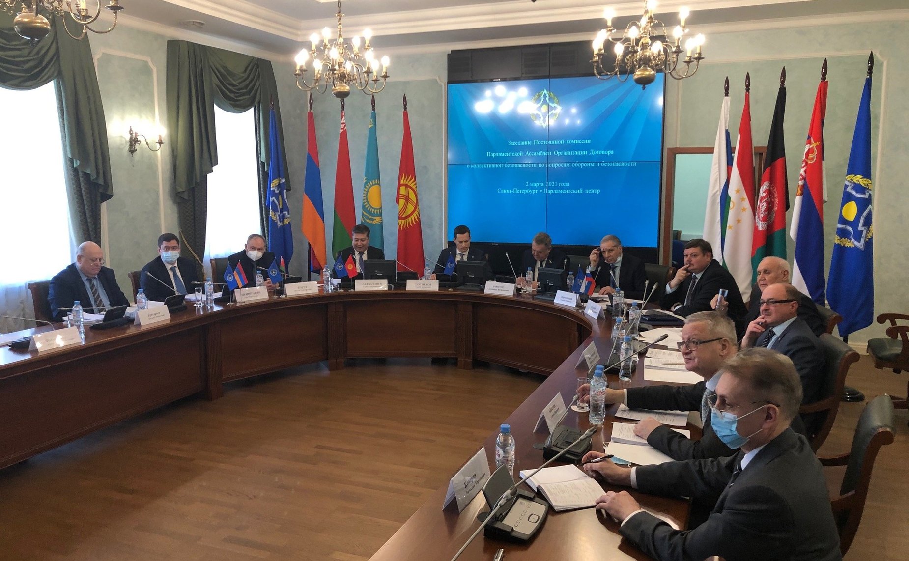 Сенаторы РФ приняли участие в заседаниях постоянных комиссий ПА ОДКБ