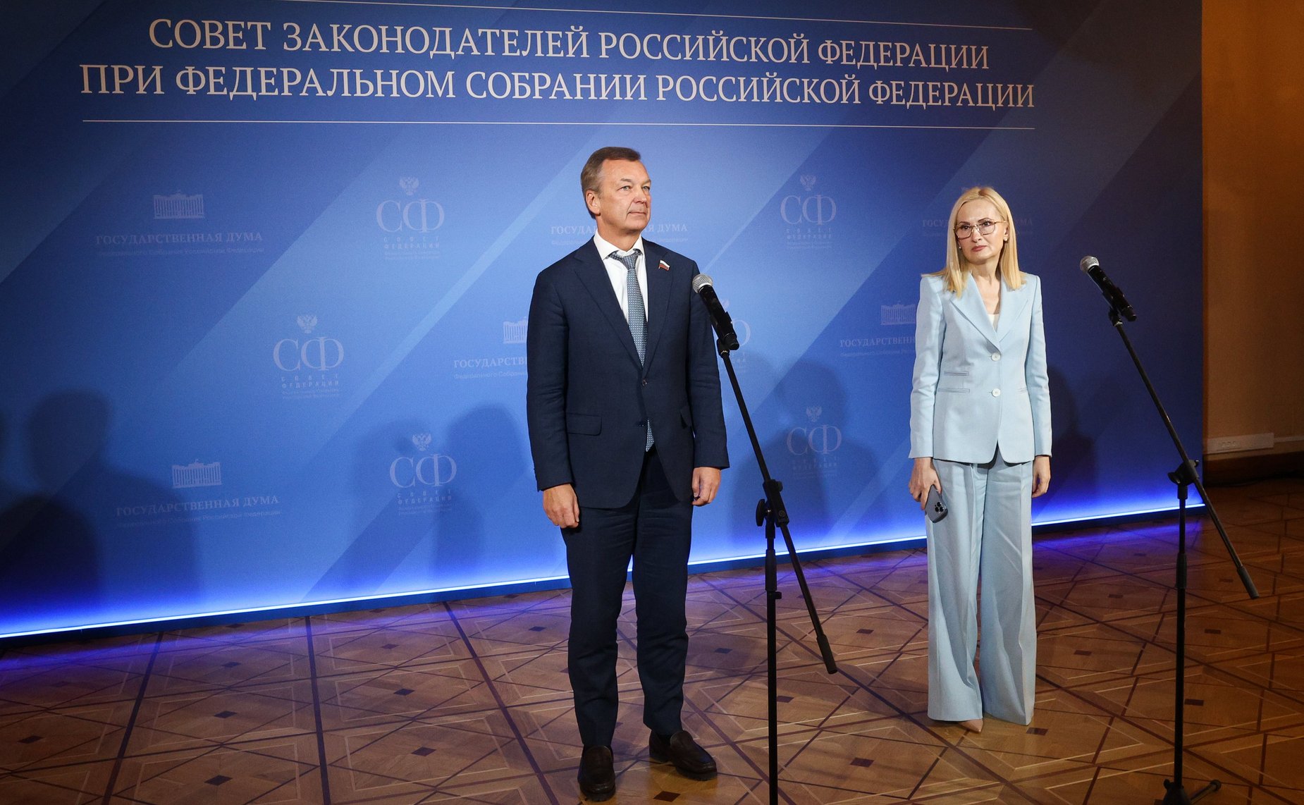 Пресс-подход Андрея Яцкина и Ирины Яровой по итогам заседания Президиума Совета законодателей Российской Федерации