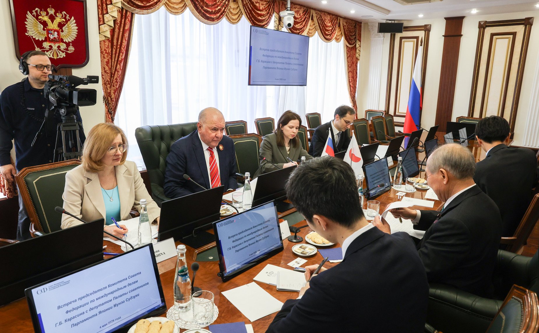 Встреча Григория Карасина с депутатом Палаты советников Парламента Японии