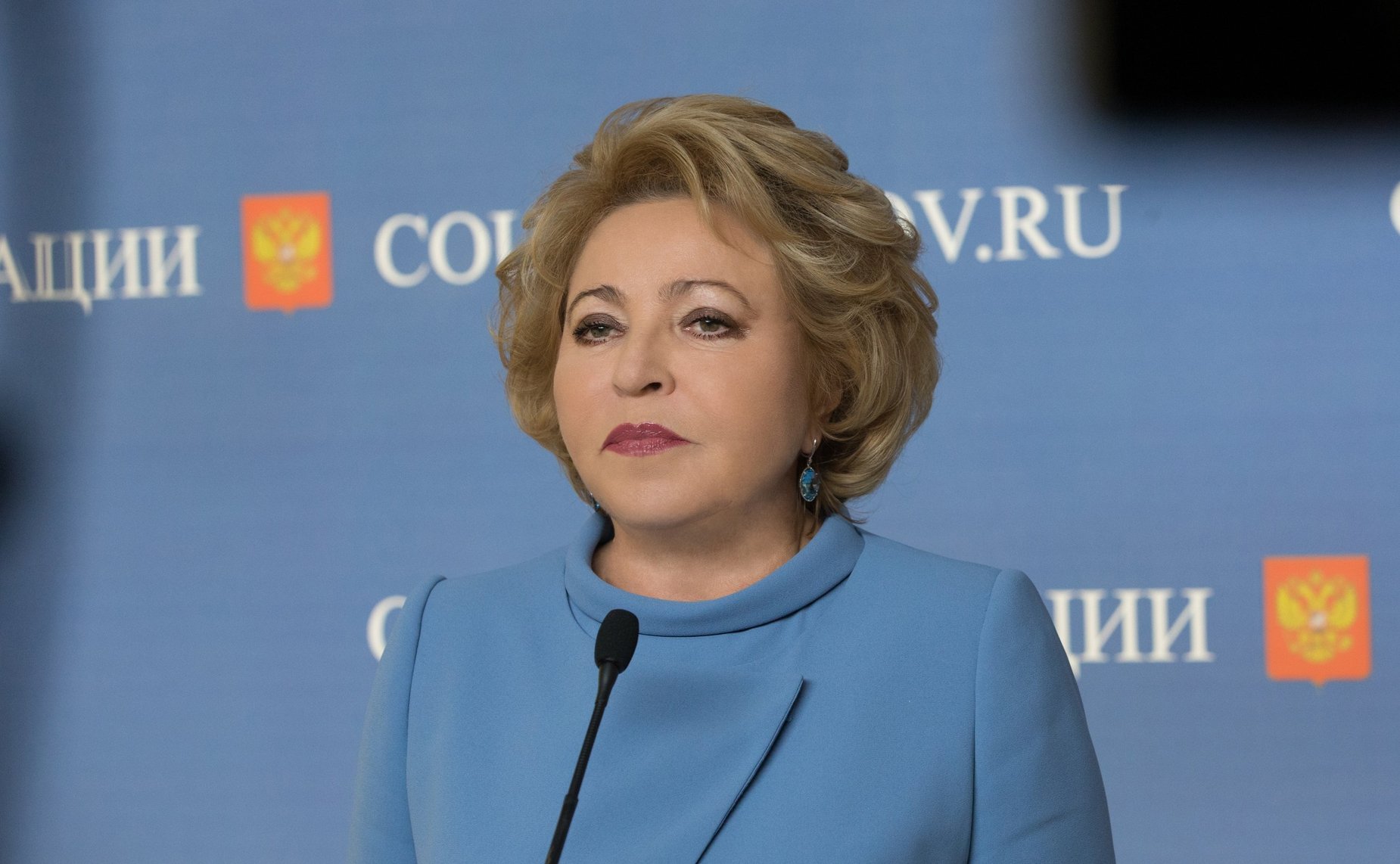 В. Матвиенко на брифинге по итогам 419-го заседания Совета Федерации