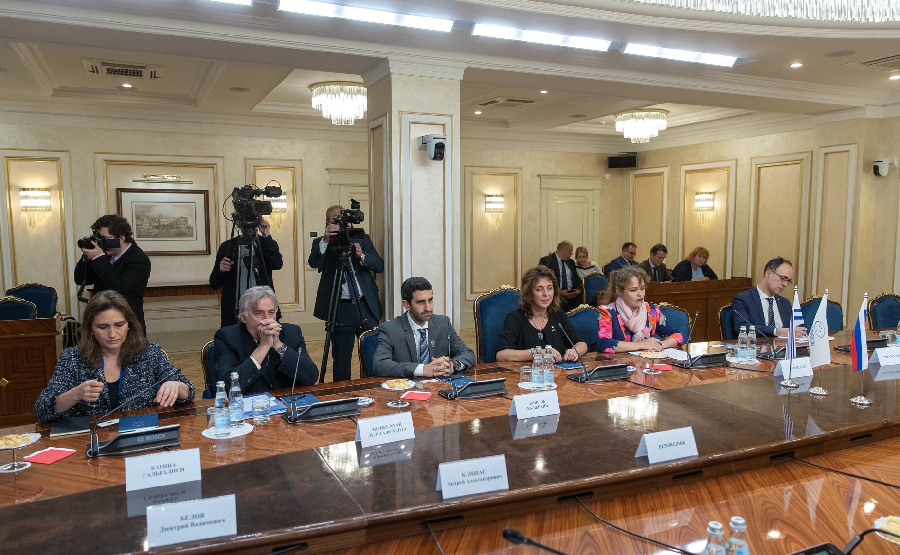 Встреча с Председателем Палаты Представителей Генеральной Ассамблеи Восточной Республики Уругвай Сесилией Боттино и Председателем Парламента Южноамериканского общего рынка (ПАРЛАСУР) Даниэлем Каджиани