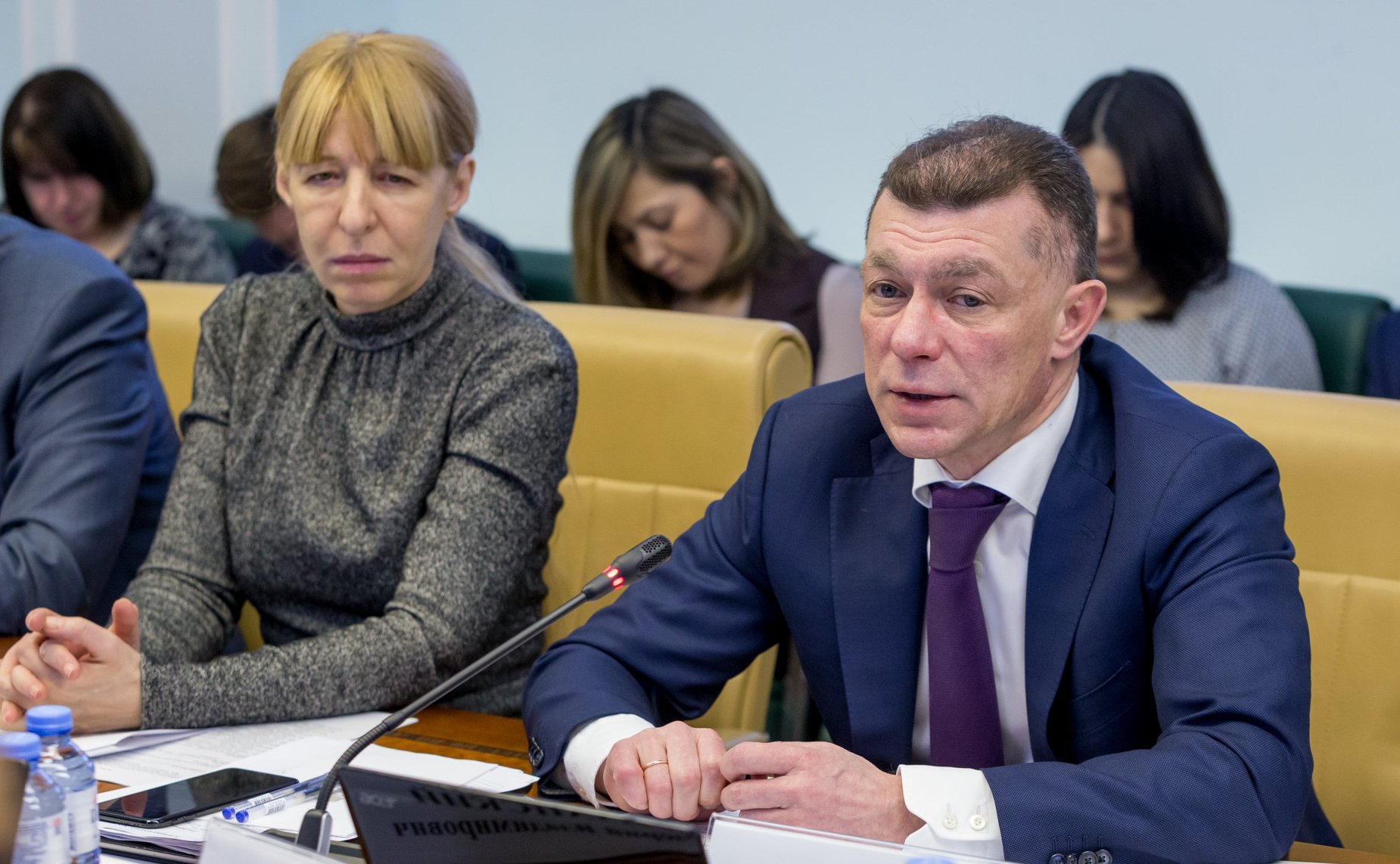 Расширенное заседание Комитета СФ по социальной политике с участием Министра труда и социальной защиты РФ М.Топилина и представителей органов государственной власти Пензенской области