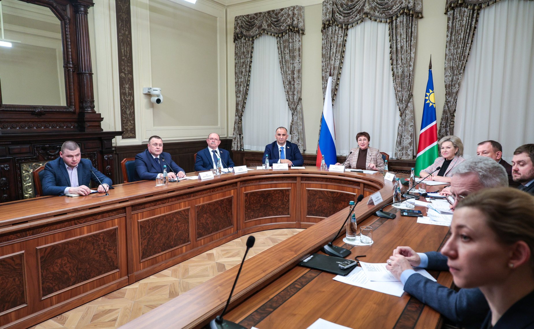 Совместное заседание групп по сотрудничеству Совета Федерации Федерального Собрания Российской Федерации и Национального совета Республики Намибии