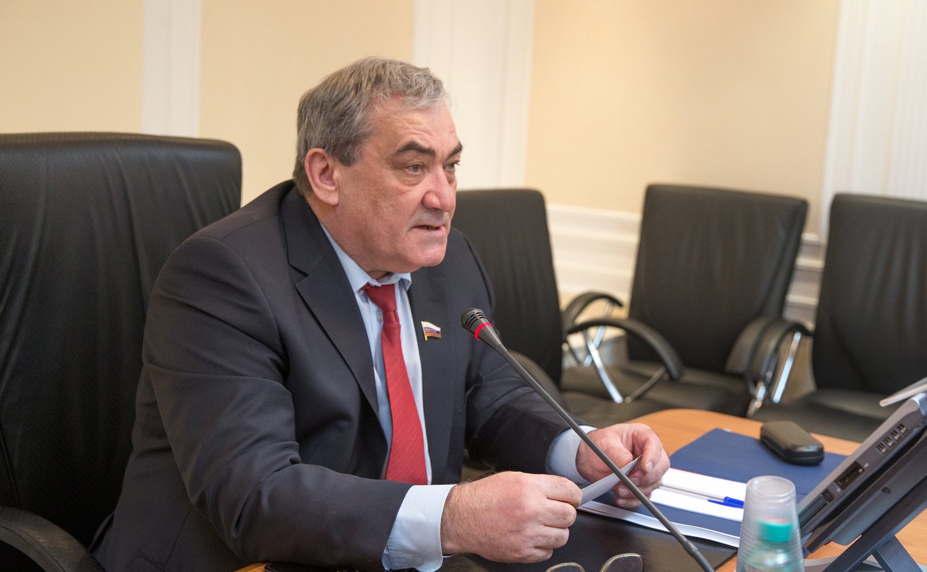 В. Штыров на заседании Президиума Совета по Арктике и Антарктике