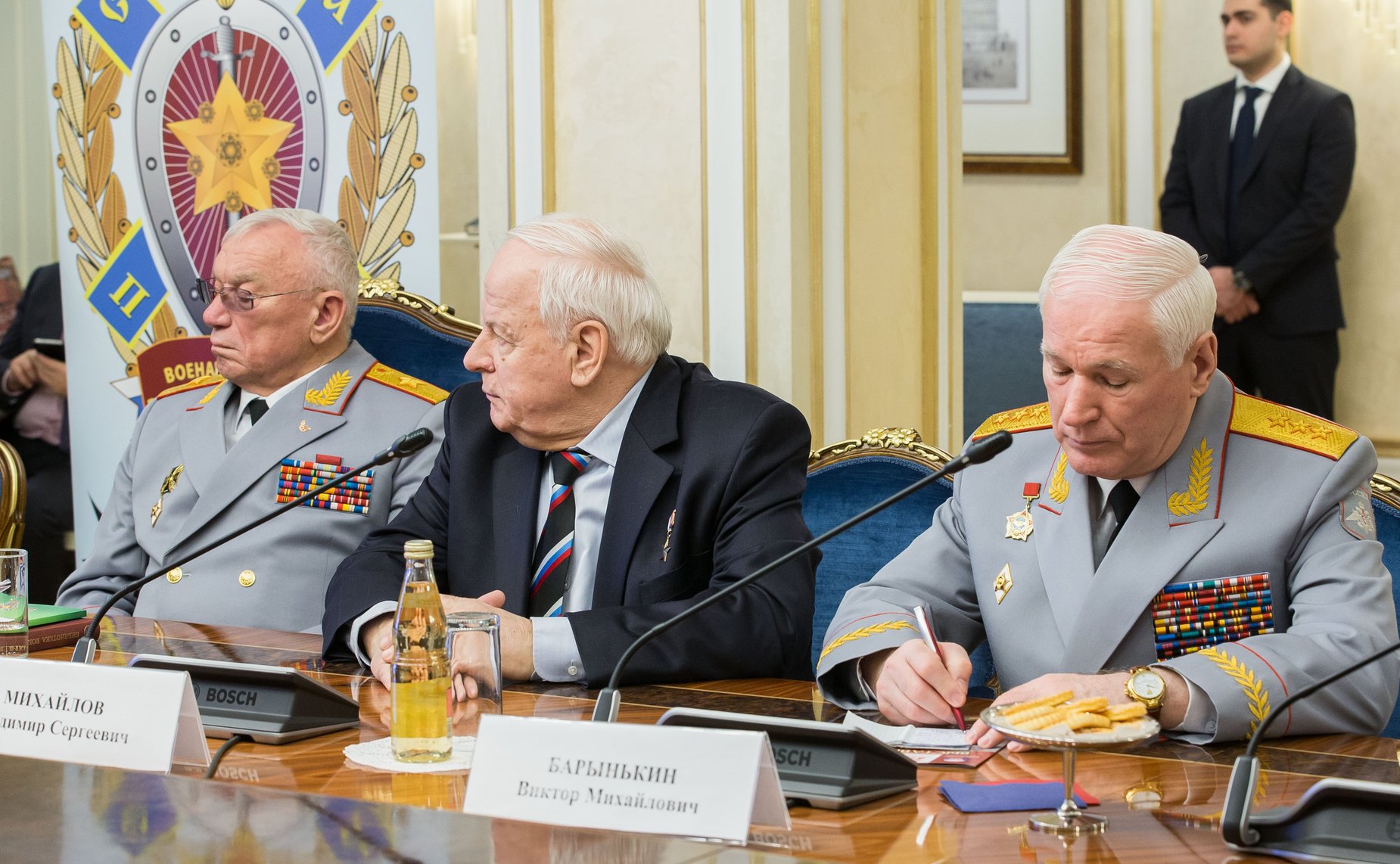 Совместное заседание Комитета СФ по обороне и безопасности и Клуба военачальников РФ и открытие выставки произведений художника-мариниста Павла Бойко