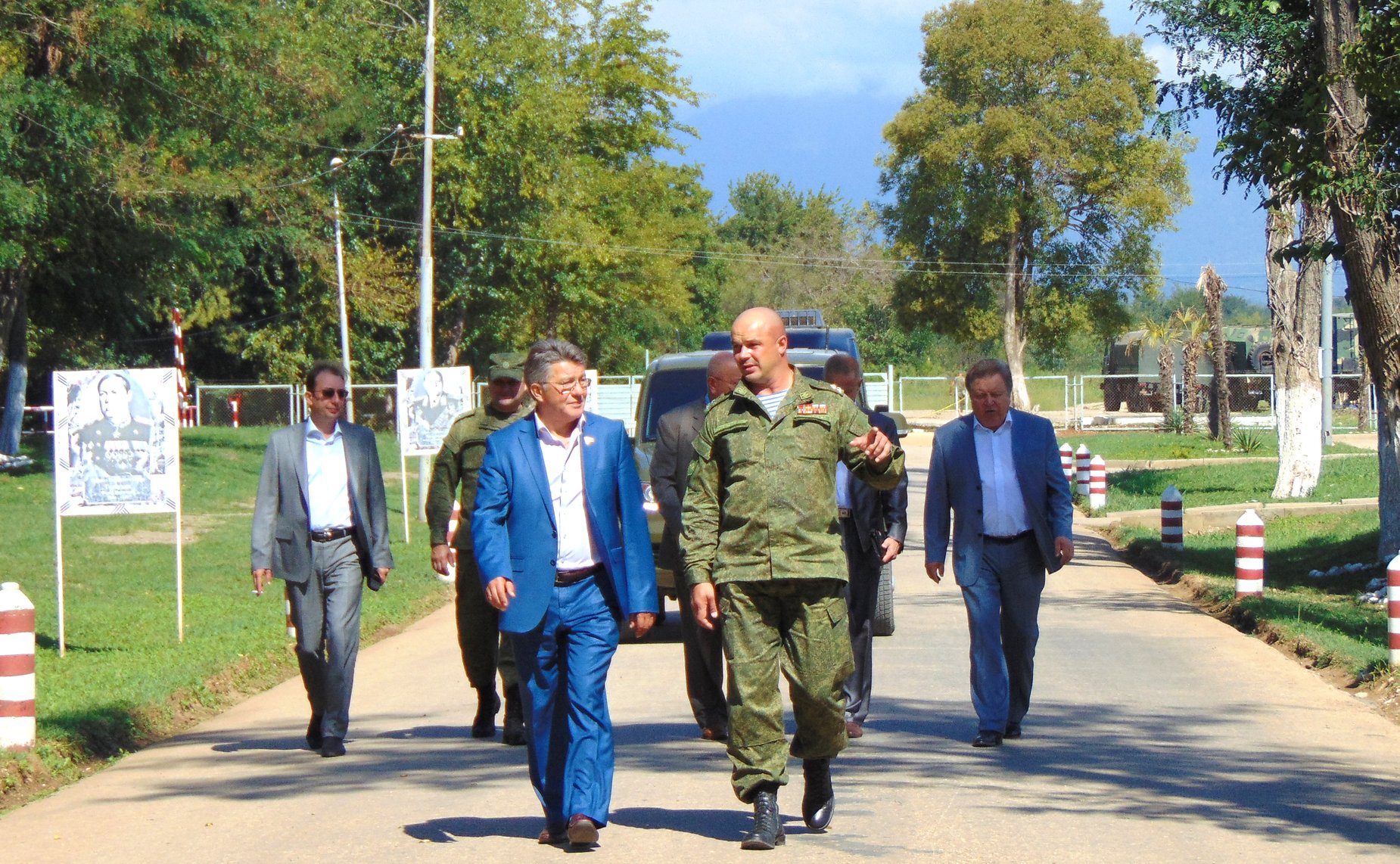 Делегация СФ посетила 7-ю российскую военную базу в Абхазии