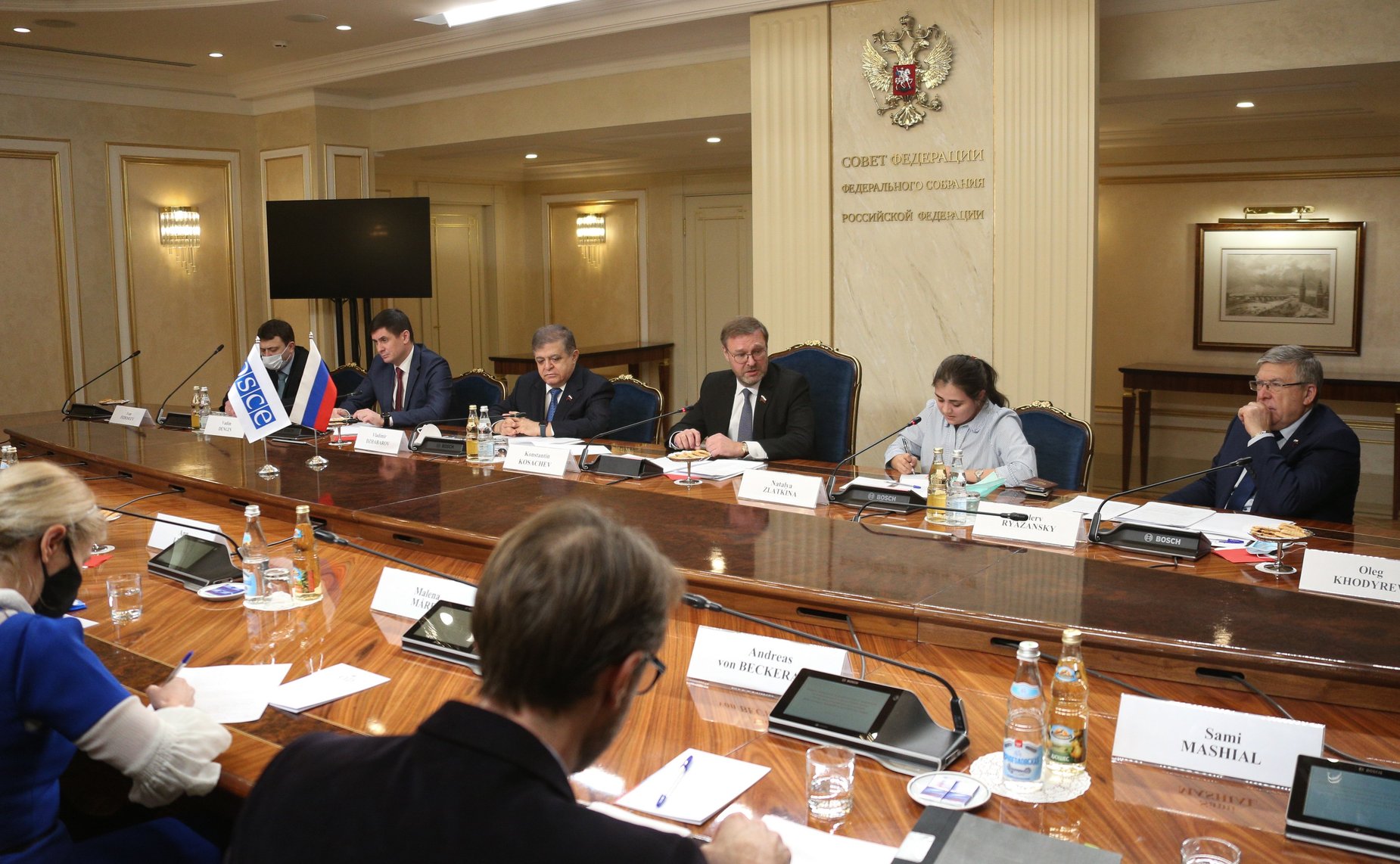 Встреча Константина Косачева с Министром иностранных дел Швеции, Действующим председателем ОБСЕ Анн Линде