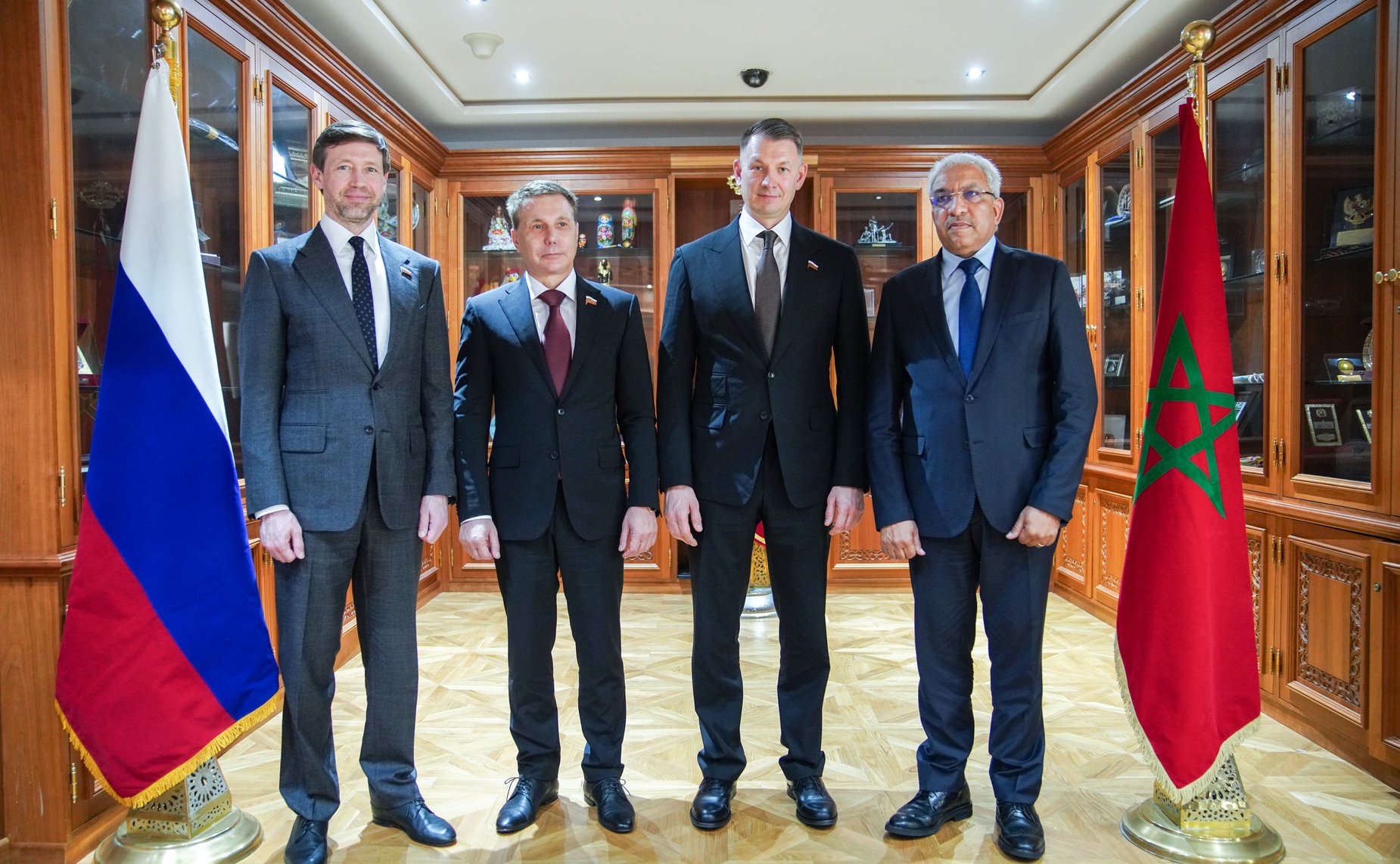 Участие делегации Совета Федерации в заседании группы по сотрудничеству Совета Федерации с Палатой советников Королевства Марокко. Встреча с первым заместителем Председателя Палаты представителей Королевства Марокко Мохамедом Саббари