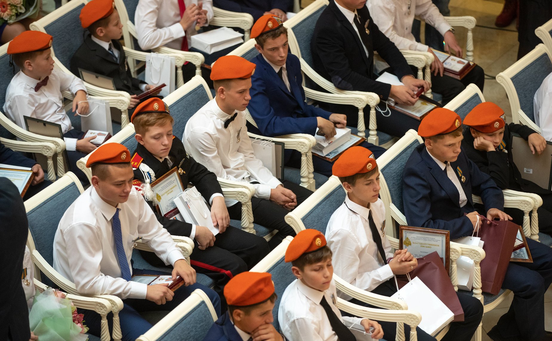 Торжественная церемония награждения детей и подростков, проявивших мужество в экстремальных ситуациях и спасших человеческие жизни