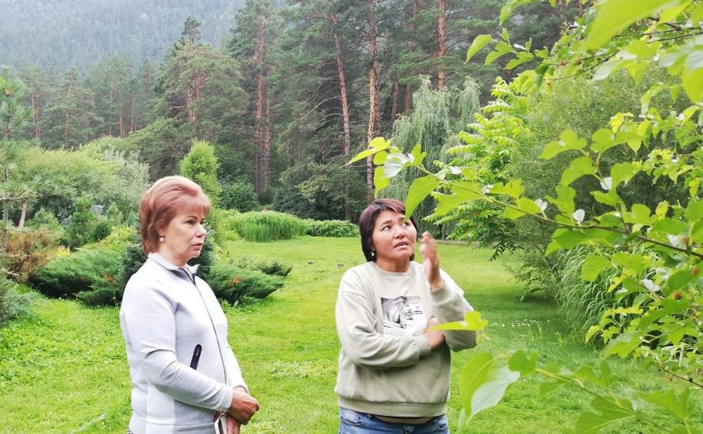 Татьяна Гигель в ходе рабочей командировки по региону побывала в республиканском ботаническом саду – филиале ЦСБС СО РАН