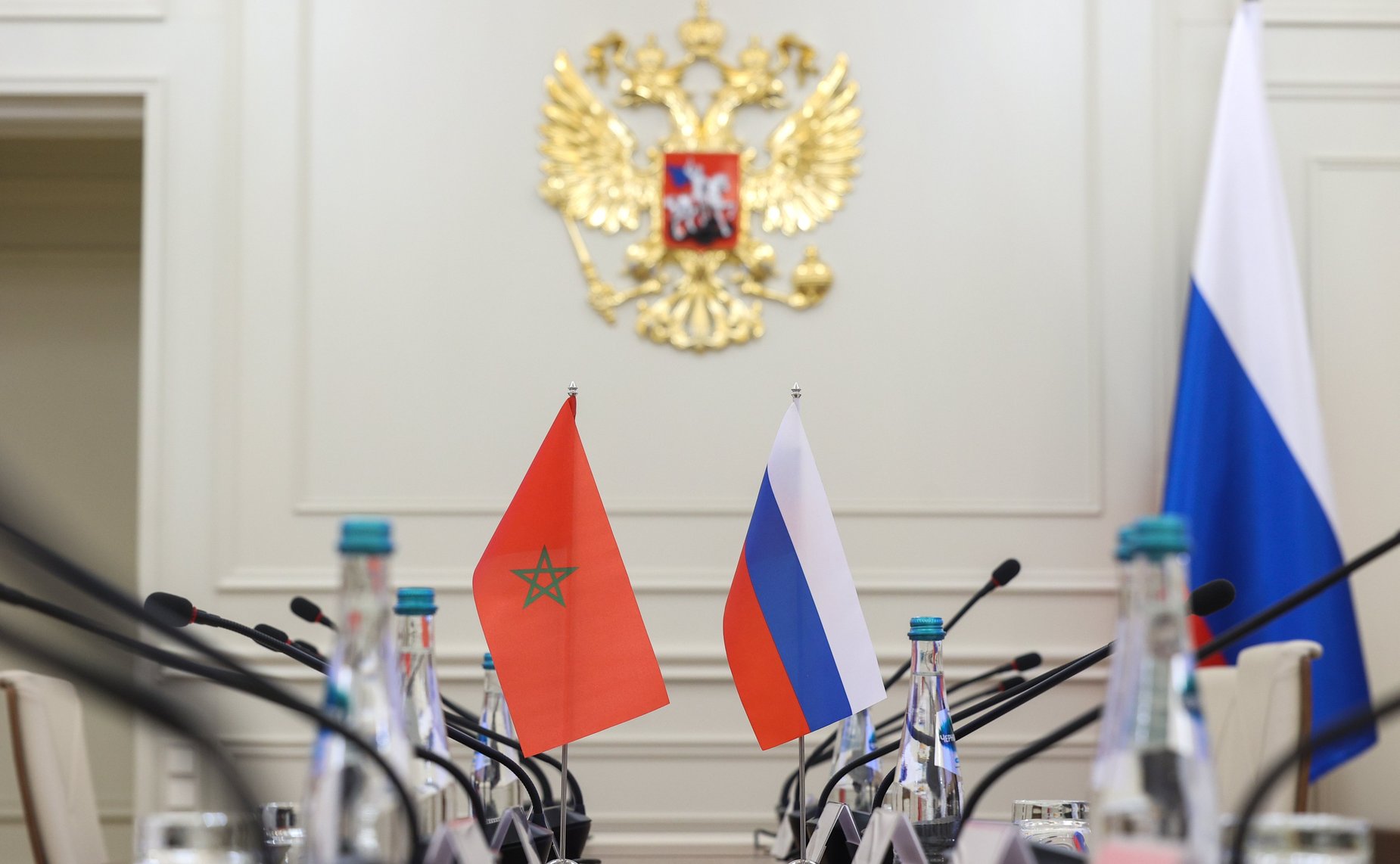 Александр Двойных провел встречу с Чрезвычайным и Полномочным Послом Королевства Марокко в Российской Федерации Лотфи Бушаарой