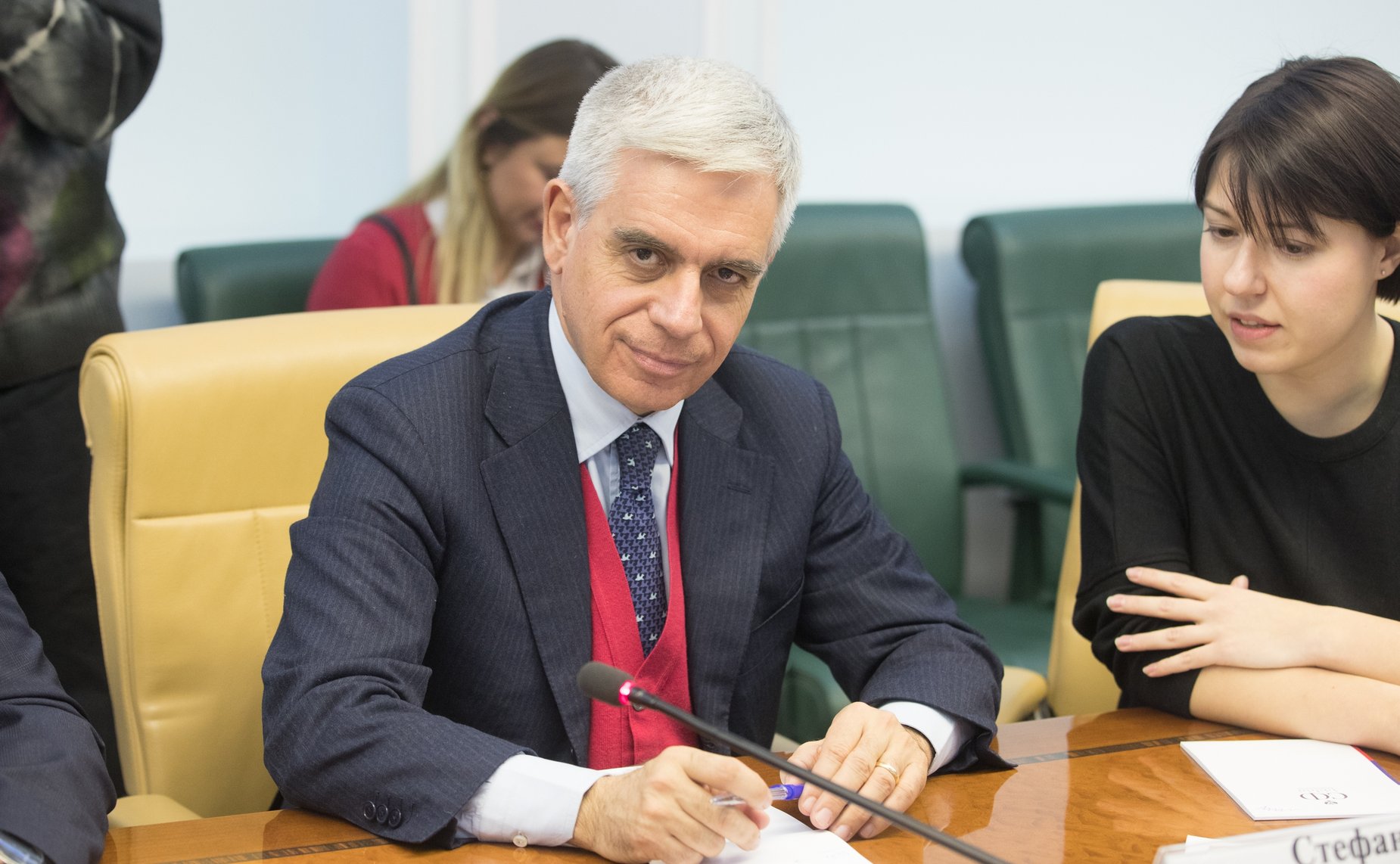 Константин Косачев провел встречу с депутатом Европейского Парламента Стефано Мауллу