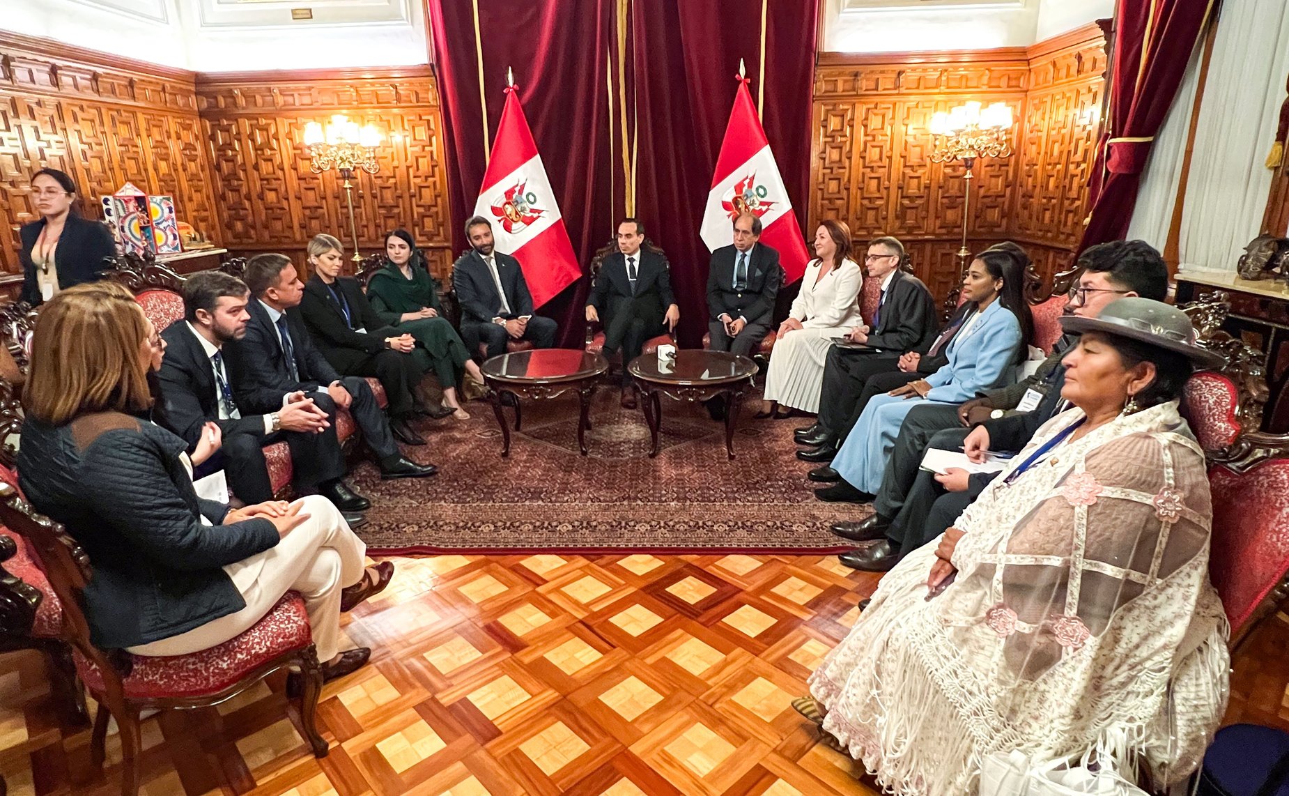 Наталья Кувшинова и Айрат Гибатдинов встретились с Председателем Конгресса Республики Перу Хосе Энрике Хери Оре и с его вторым заместителем Вальдемаром Серроном Рохасом