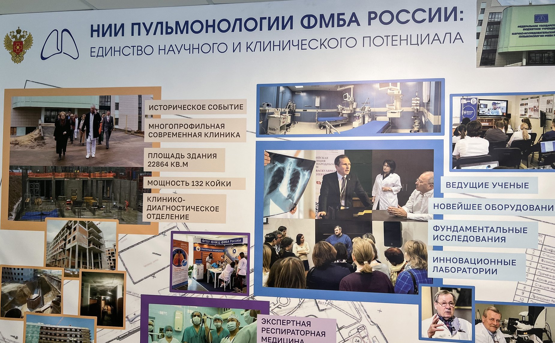 Открытие нового главного здания Научно-исследовательского института пульмонологии ФМБА России