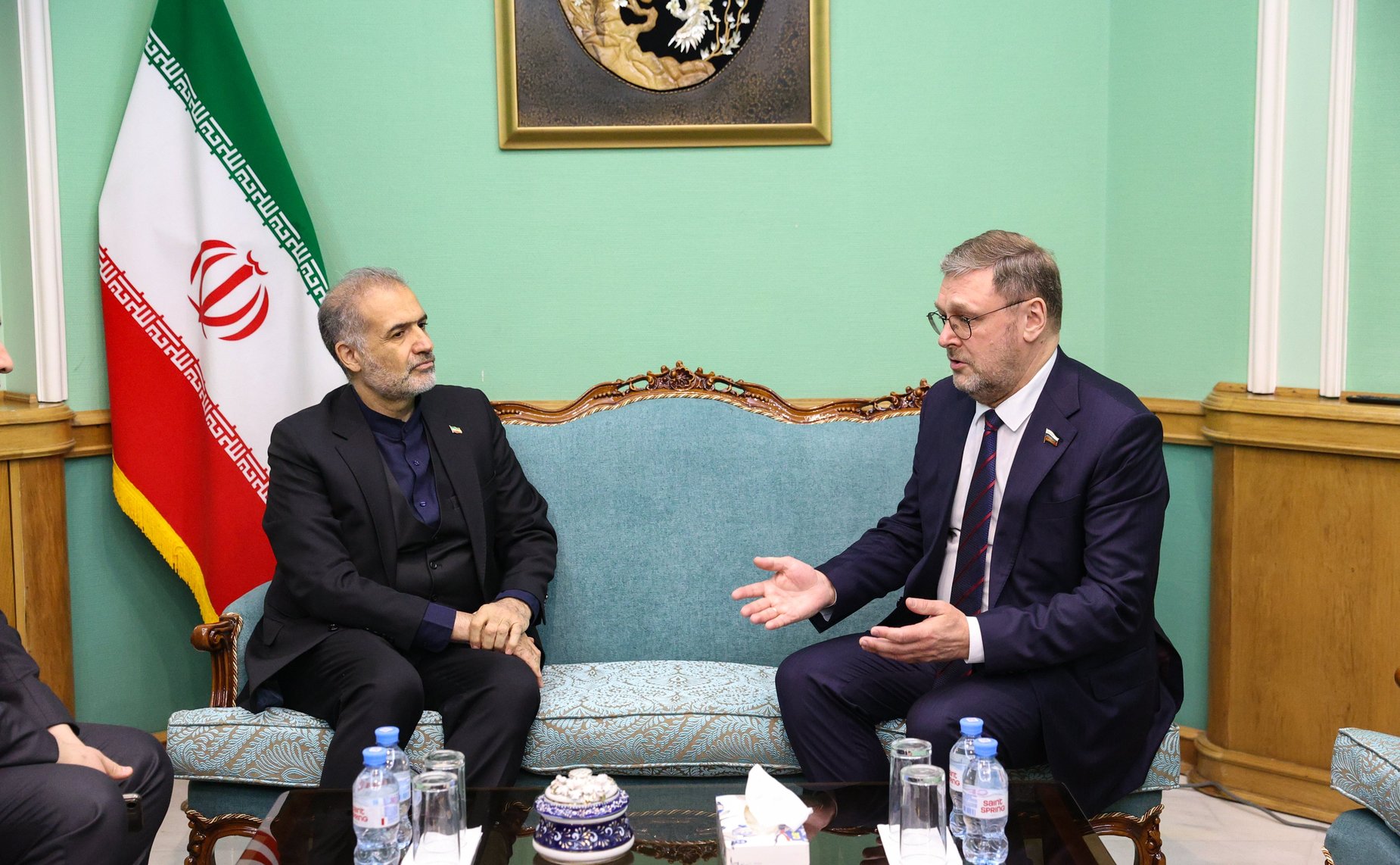 Константин Косачев провел беседу с Чрезвычайным и Полномочным Послом Исламской Республики Иран в Российской Федерации Каземом Джалали